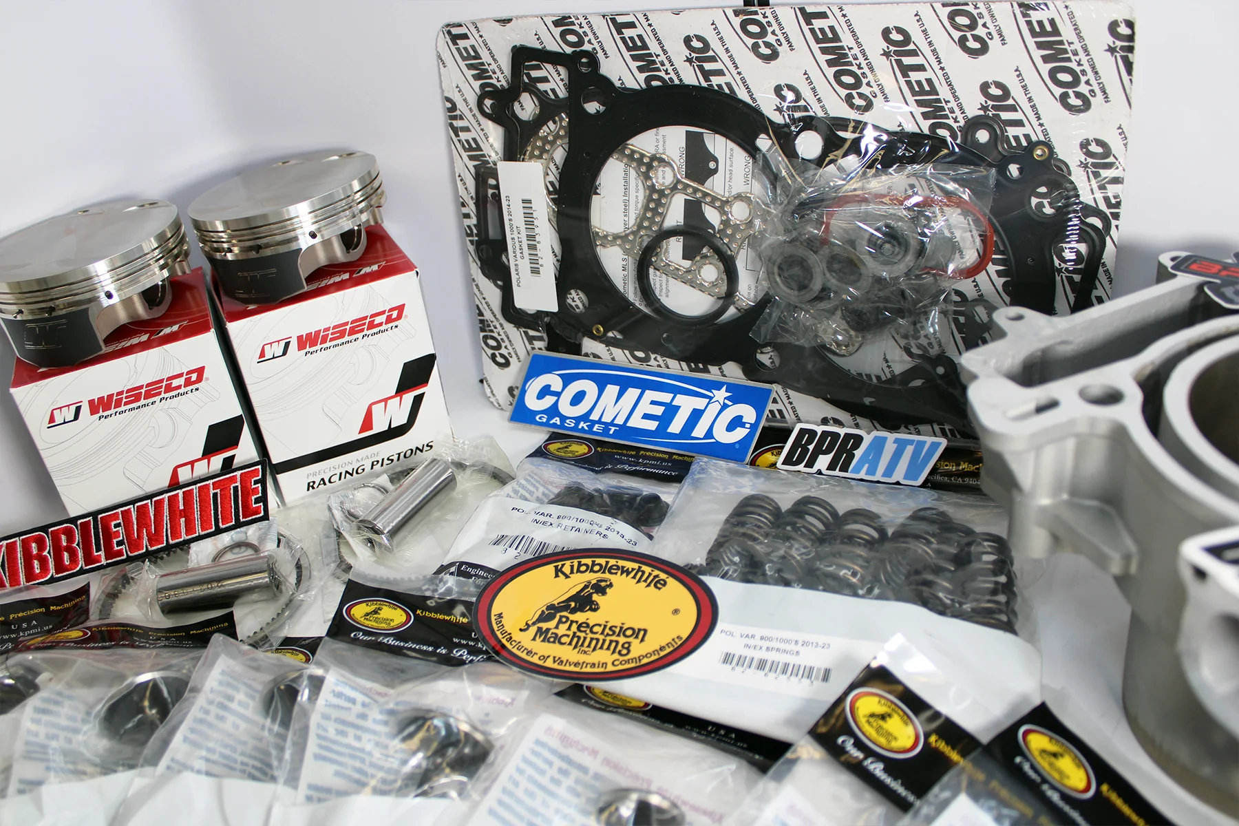 Kibblewhite Valves Head Service Kit Wiseco Pistons Cylinder Polaris General 1000 - Image 15