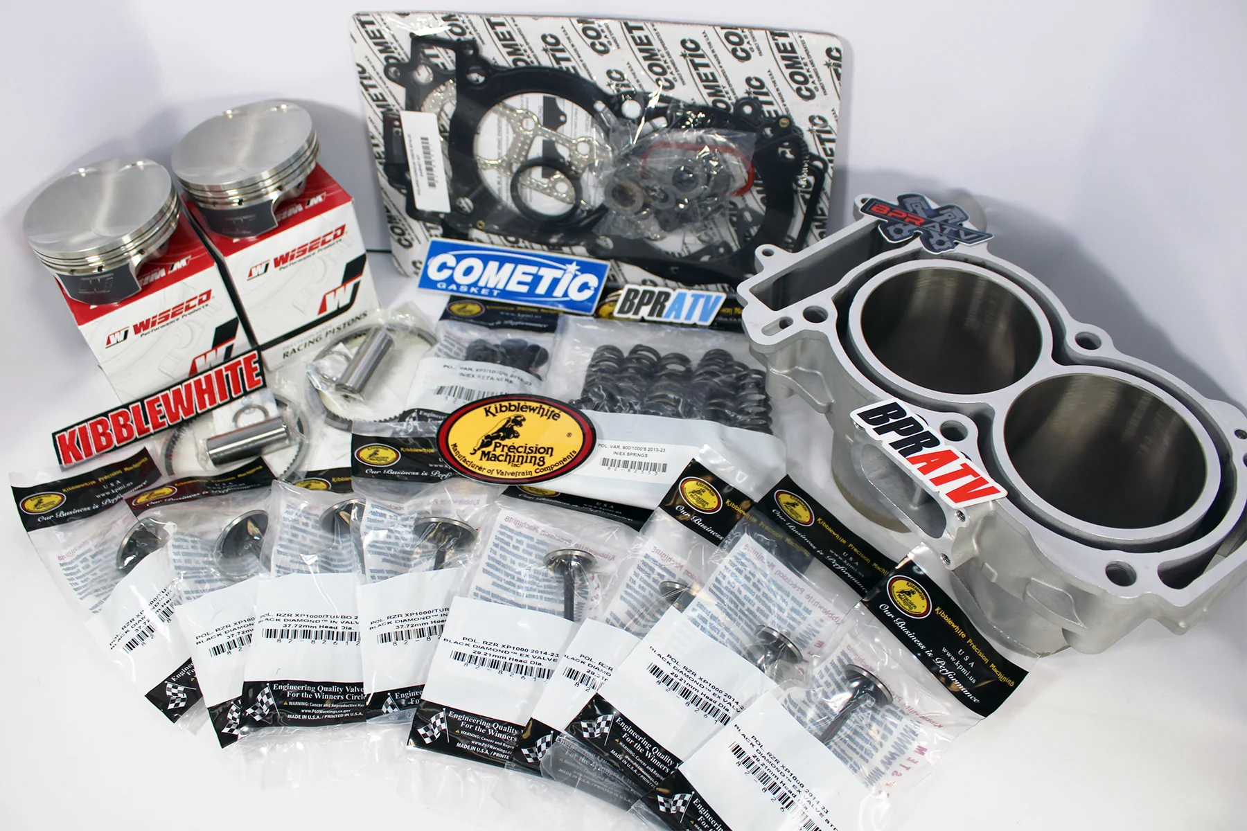 Kibblewhite Valves Head Service Wiseco Pistons Cylinder Kit For Polaris RZR RS1 - Image 5