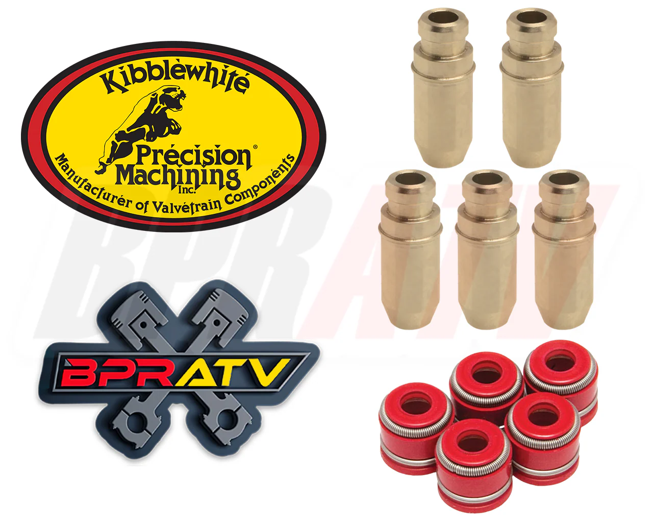01-13 Yamaha YZ250F YZ 250F Kibblewhite Head Intake Exhaust Valve Guides & Seals - Image 3