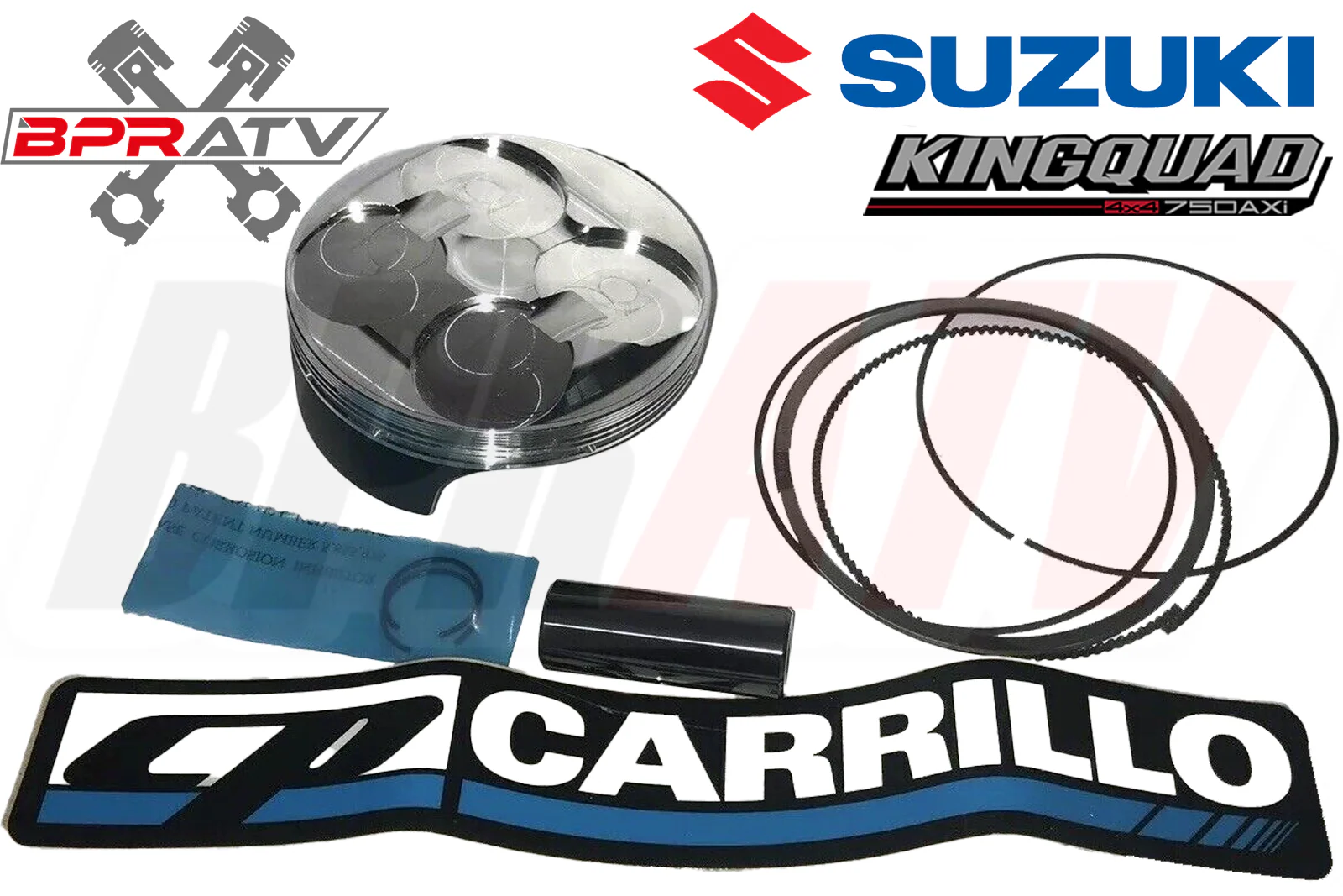 Suzuki King Quad LTA 700 750 106mm Big Bore 11.5:1 CP Piston Cometic Gaskets Kit - Image 5