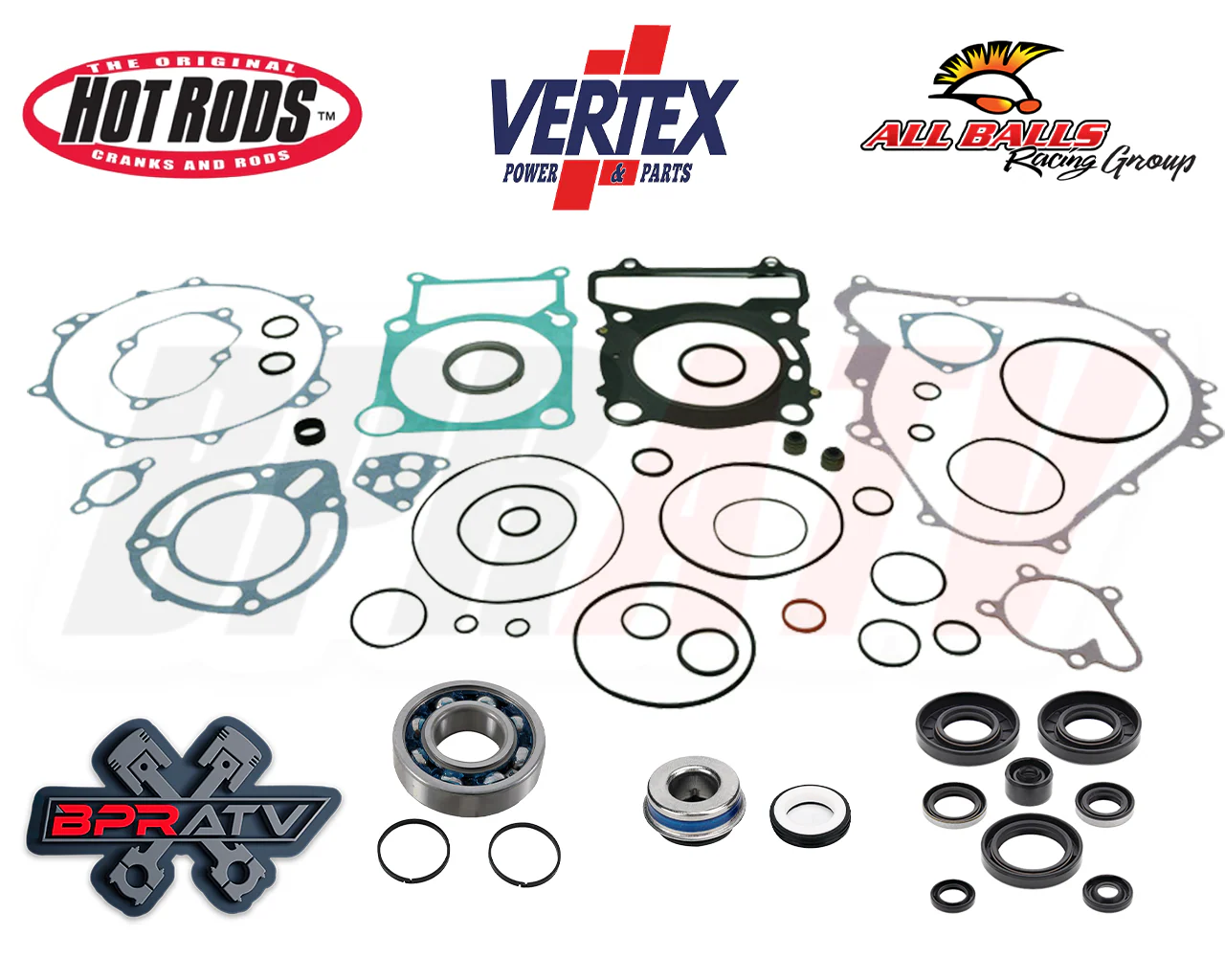 Kodiak Wolverine YFM450 Cylinder Crank Wiseco Piston Simple Complete Rebuild Kit - Image 7