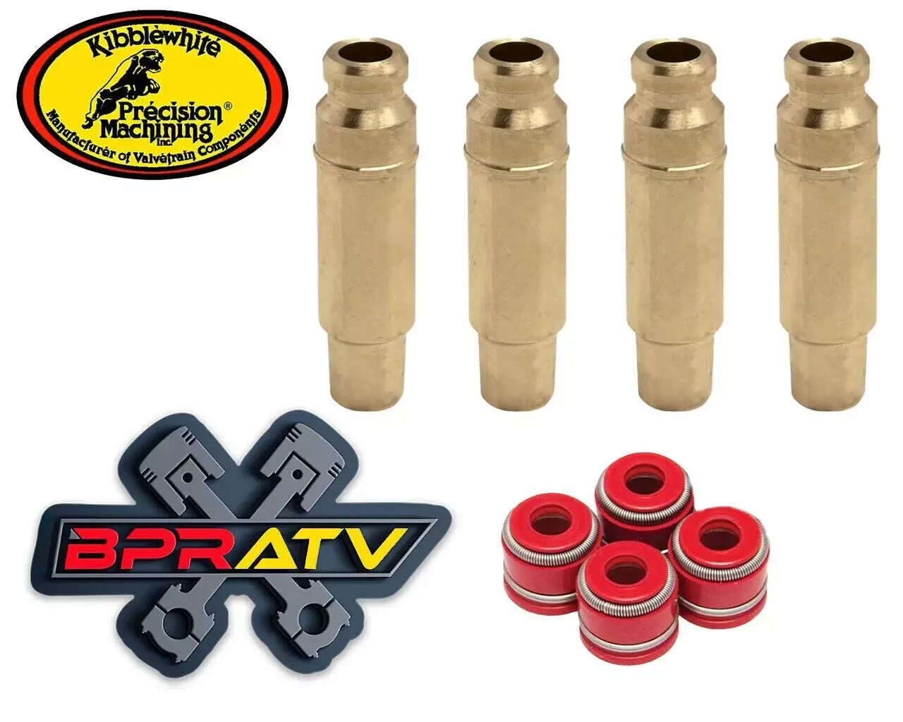 Honda TRX 400EX XR400 Kibblewhite Valve Spring Kit Bronze Valve Guides RED Seals - Image 7