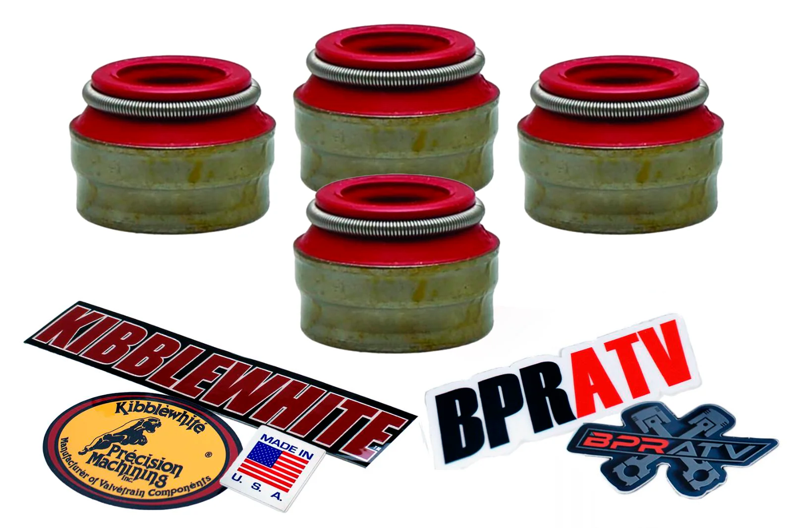 KTM 250 350 450 500 SX-F XC-F EXC-F XCF-W RED Viton Valve Stem Seals Kibblewhite - Image 12