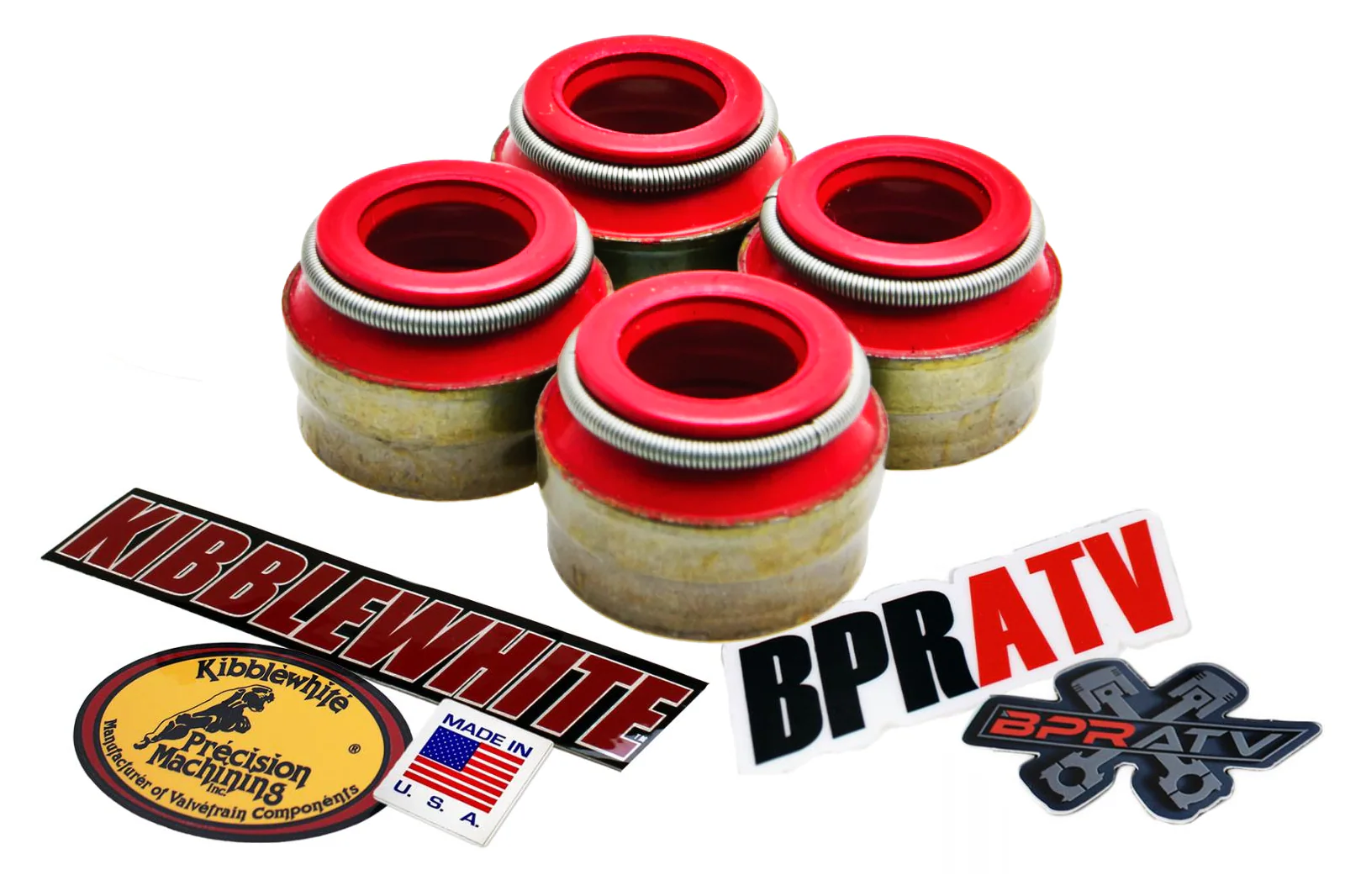 KTM 250 350 450 500 SX-F XC-F EXC-F XCF-W RED Viton Valve Stem Seals Kibblewhite - Image 3
