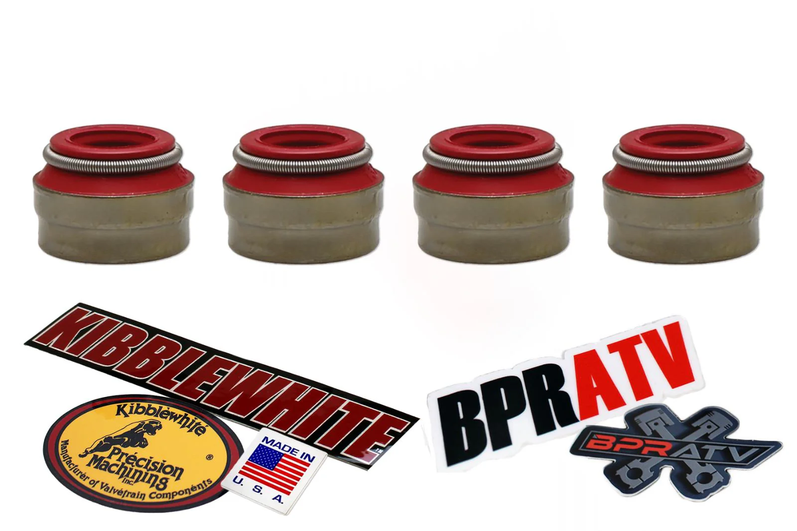 KTM 250 350 450 500 SX-F XC-F EXC-F XCF-W RED Viton Valve Stem Seals Kibblewhite - Image 5