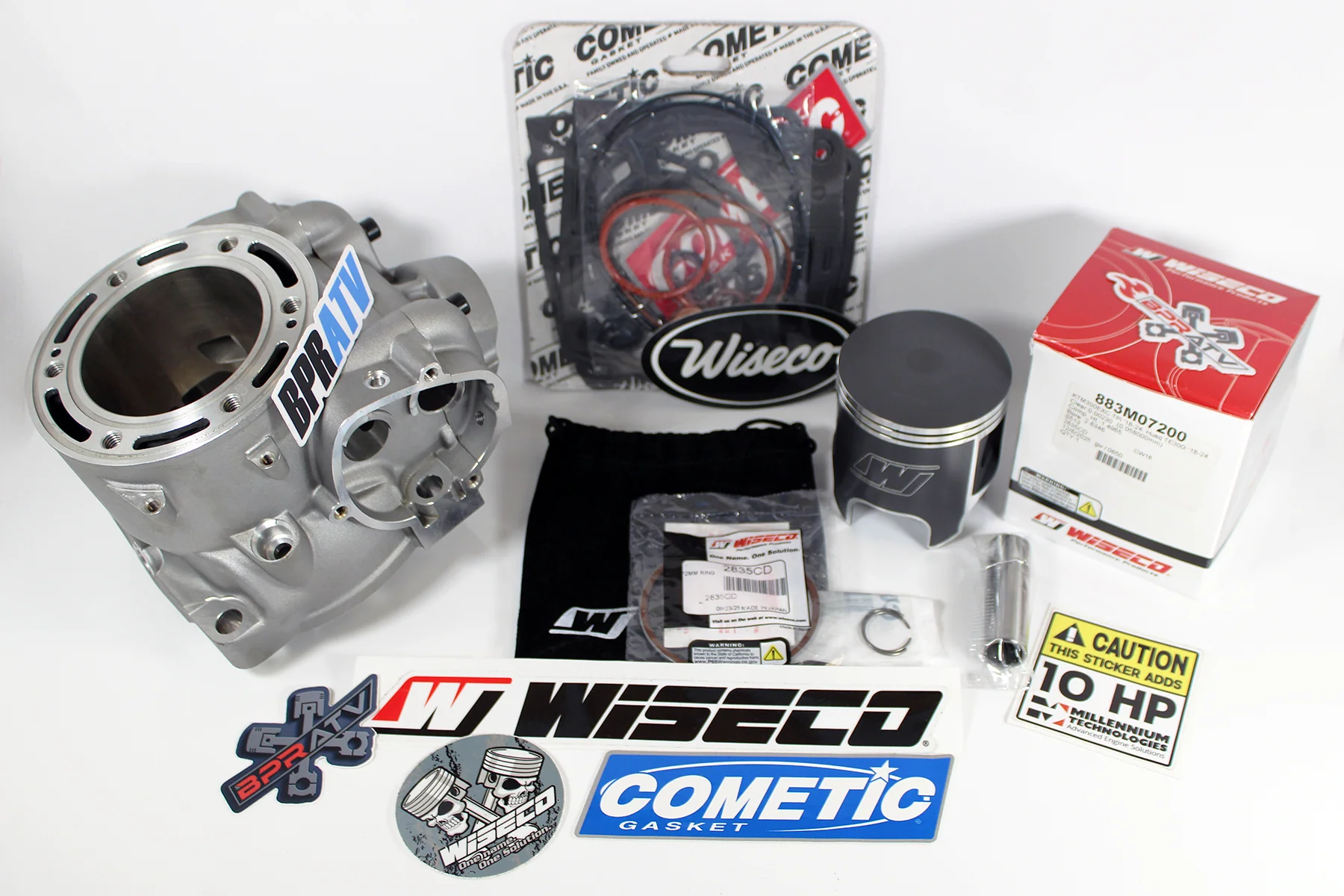 KTM 300 EXC XC TPI Husqvarna GasGas 300 72mm Top End Rebuild Kit Wiseco Piston! - Image 14