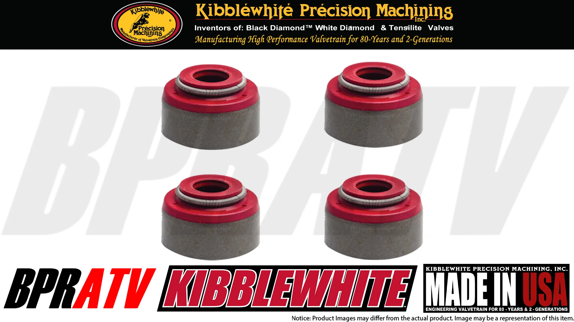 KTM 350 XC-F XCF350 Kibblewhite Titanium Valves Spring Kit RED Viton Seals 16-22 - Image 9