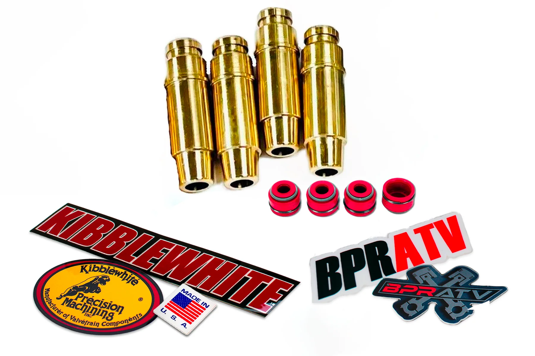 LTR450 Kibblewhite Valves Ti Springs Guides RED Viton Seals Head Rebuild Kit USA - Image 3