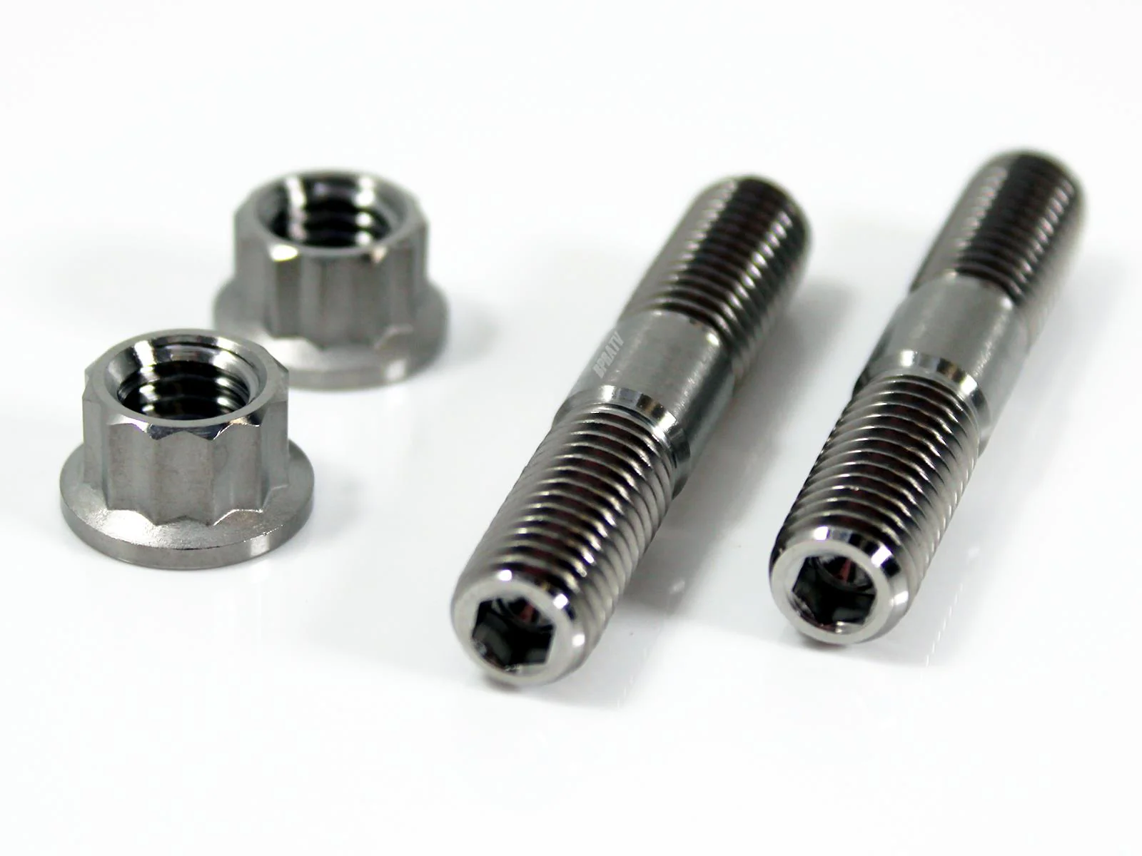 LTR450 LTR 450 BPRATV Titanium Heavy Duty Exhaust Head Pipe Manifold Studs Bolt - Image 20