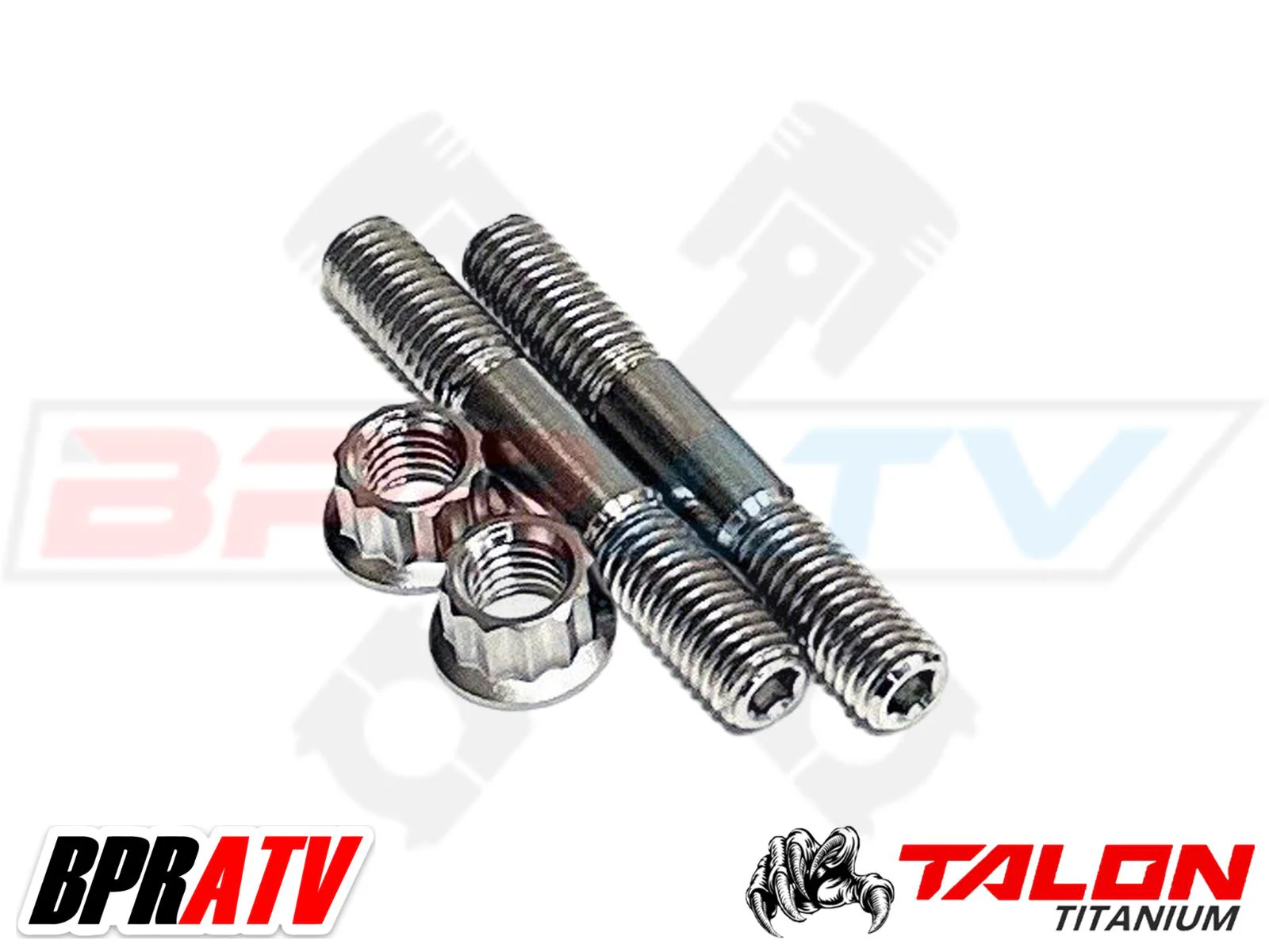 LTR450 LTR 450 BPRATV Titanium Heavy Duty Exhaust Head Pipe Manifold Studs Bolt - Image 9