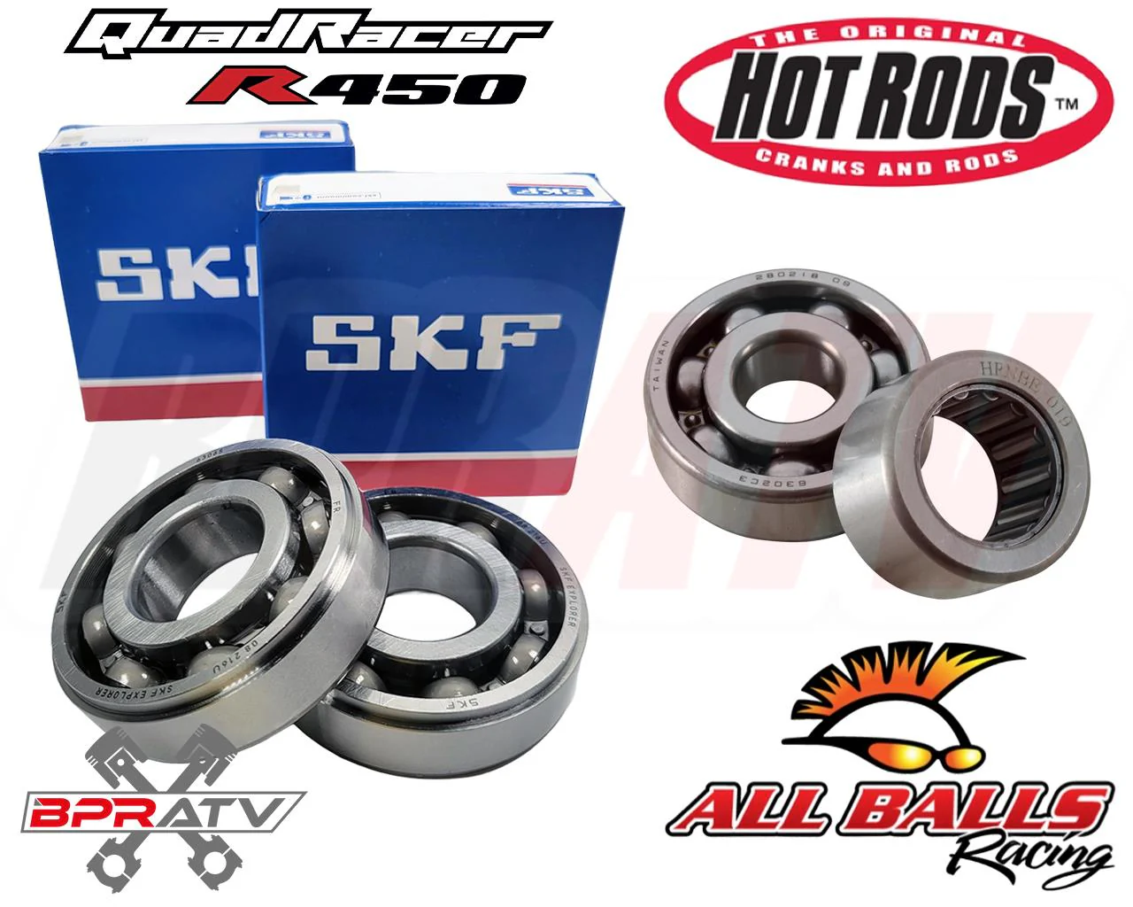 LTR450 LTR 450 Engine Motor Bearings SKF Aftermarket Bottom End Bearing Seal Kit - Image 15