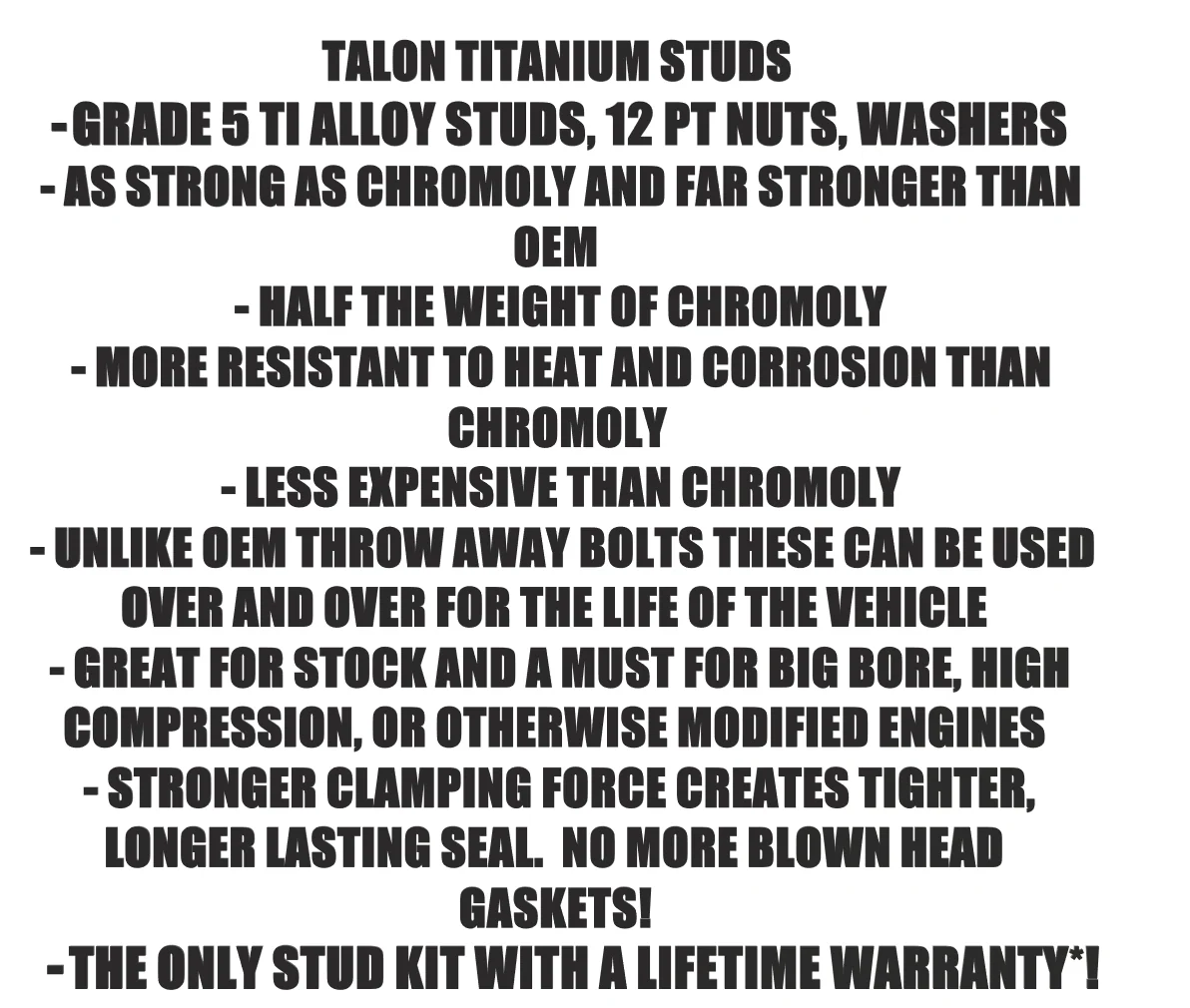 LTR450 LTR 450 LT-R 450 Titanium Cylinder Head Studs Kit Cylinder Bolts Stud Kit - Image 19