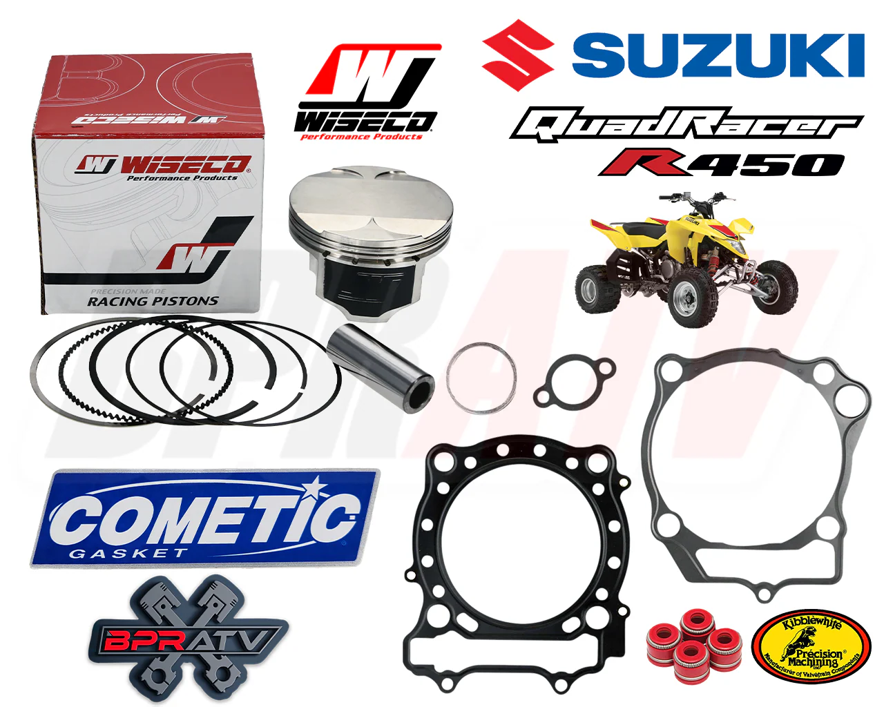 LTR450 LTR 450 LT-R450 Top End Rebuild Kit OEM Stock Standard Replacement Parts - Image 7