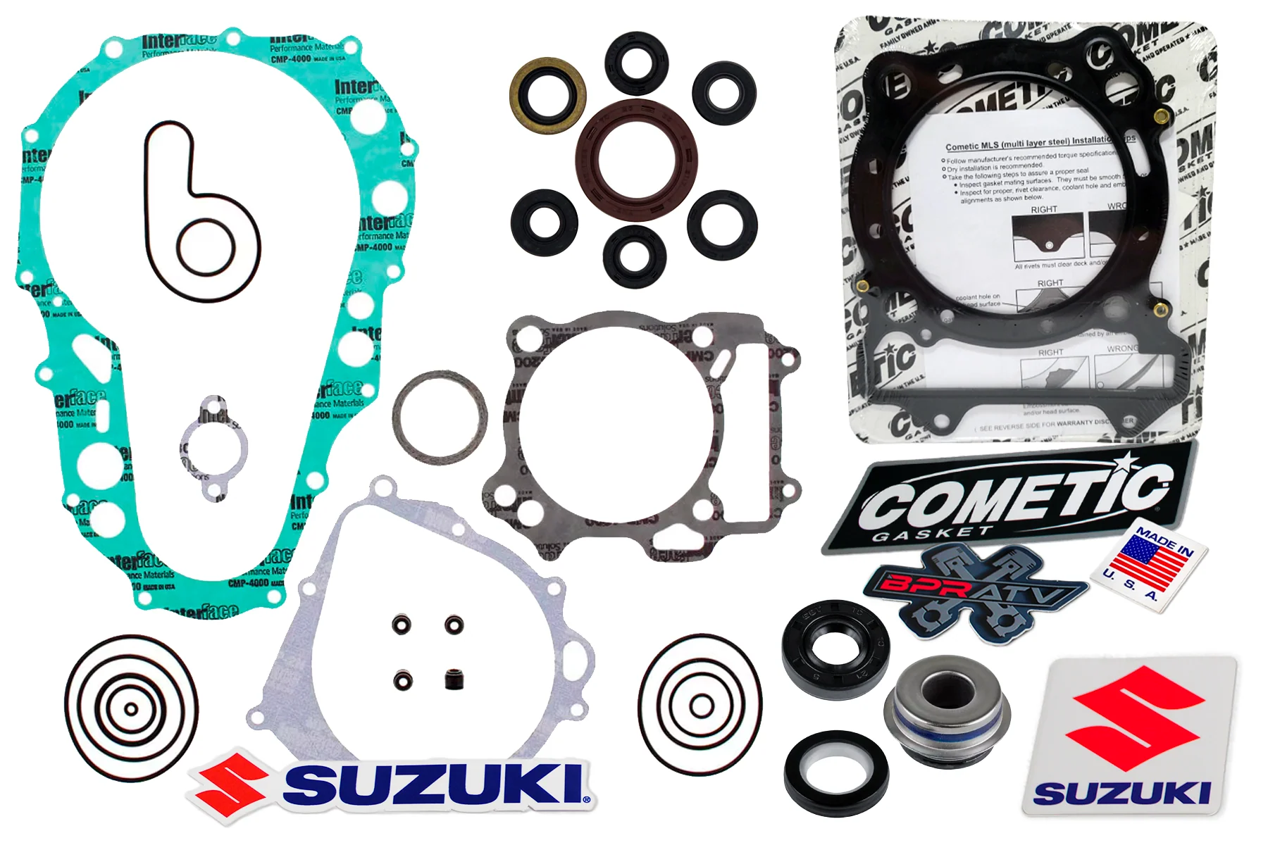 LTZ 400 LTZ400 400 Gasket Seal Kit Complete Big Bore Head Gaskets Oil Seals 94mm