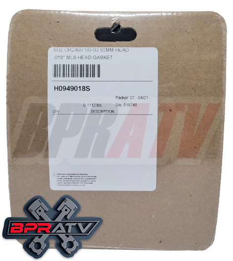 LTZ DRZ 400 LT-Z DR-Z Cometic Cylinder Head Gasket Stock Bore Steel Made In USA - Image 9