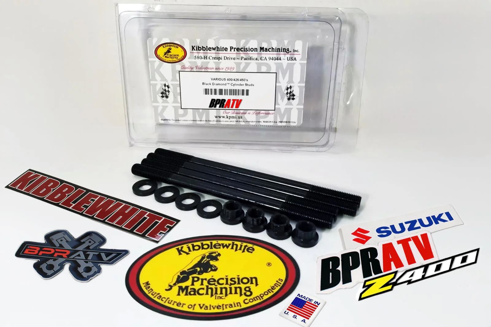 LTZ400 DRZ400 KFX400 Kibblewhite Head Stud Kit Heavy Duty Cylinder Bolts Upgrade - Image 3