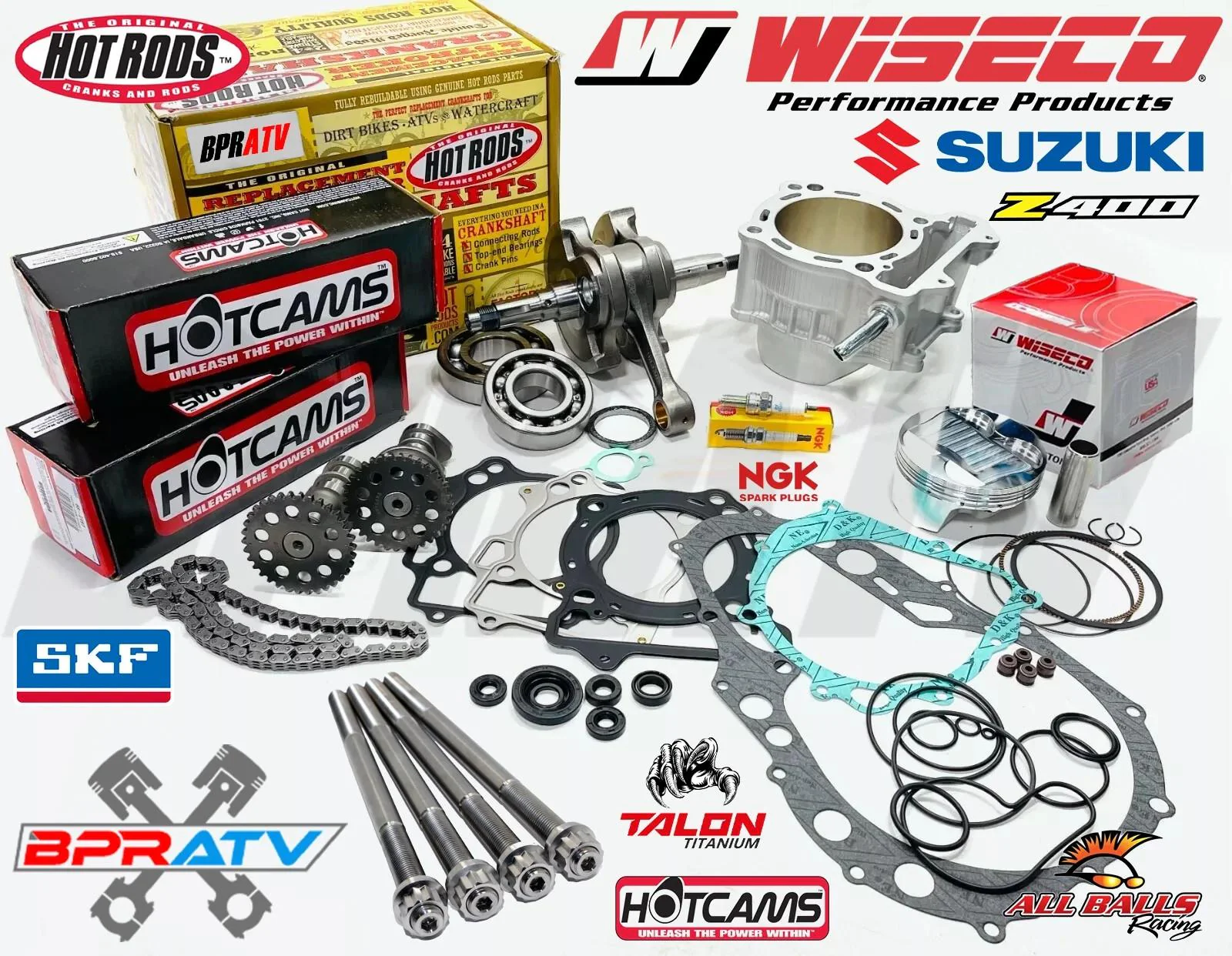 LTZ400 LTZ 400 Z400 Big Bore Stroker Complete Motor Engine Rebuild Hotcams 470cc - Image 2