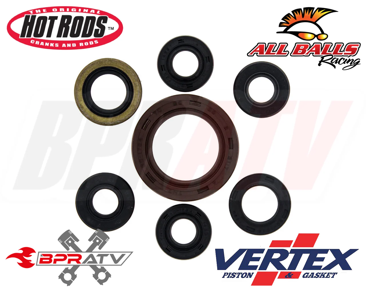 LTZ400 LTZ 400 Z400 Bottom End Bearings Complete Engine Motor Bearing + Seal Kit - Image 23