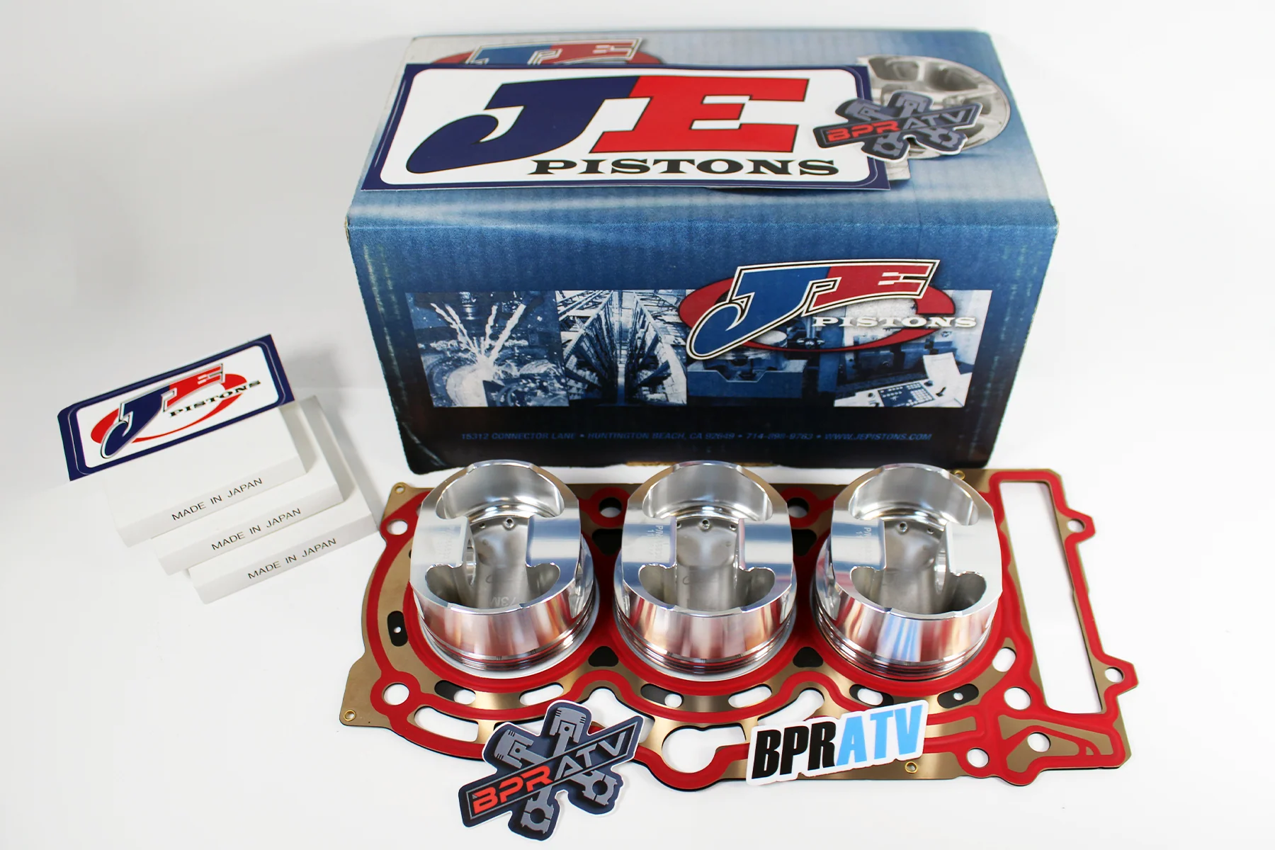 Maverick X3 Turbo JE Forged Piston Kit 74mm 9.5:1 Stock Bore Fits '17-25 Models