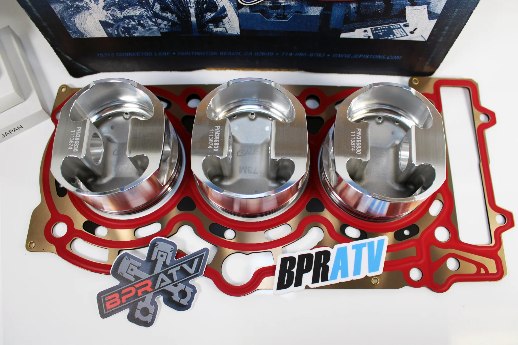 Maverick X3 Turbo JE Forged Piston Kit 74mm 9.5:1 Stock Bore Fits '17-25 Models - Image 14