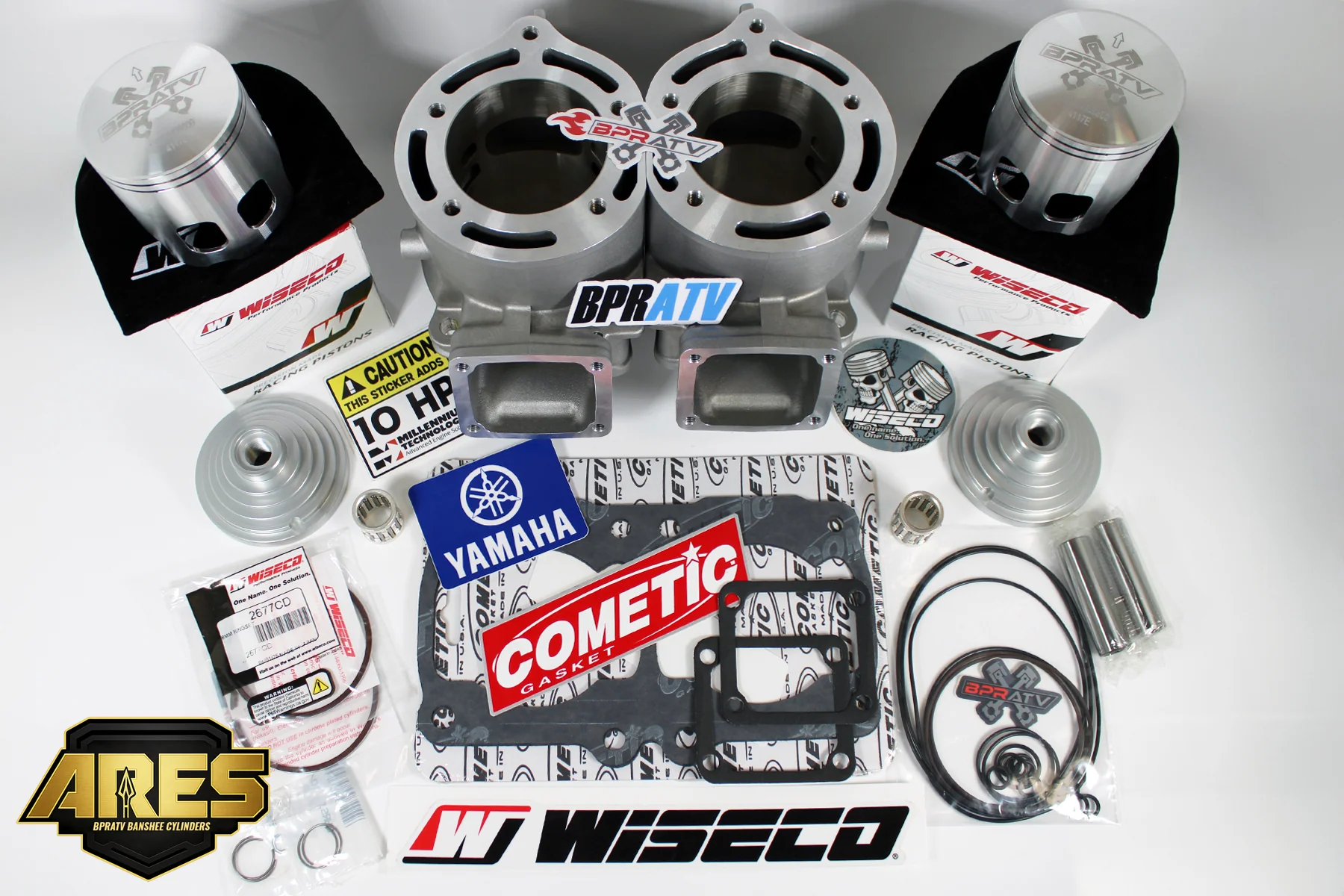 New BPRATV Banshee 421cc 68mm Nikasil Cylinder Kit Athena-Style Dune Play Ported - Image 10