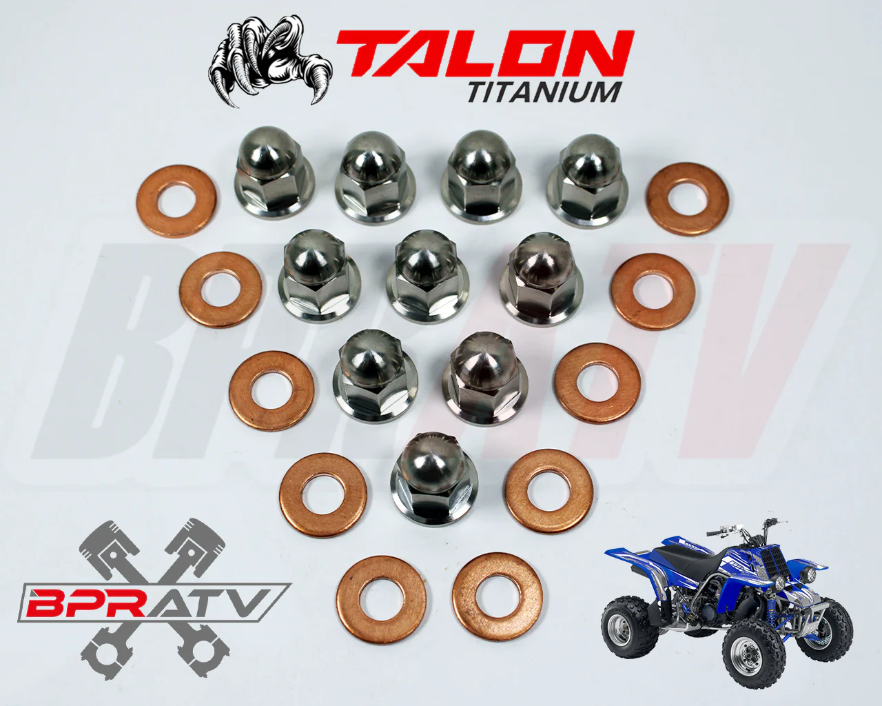 NEW BPRATV Talon Titanium Acorn Head Nuts & Washers Yamaha Banshee 350 Cool Head