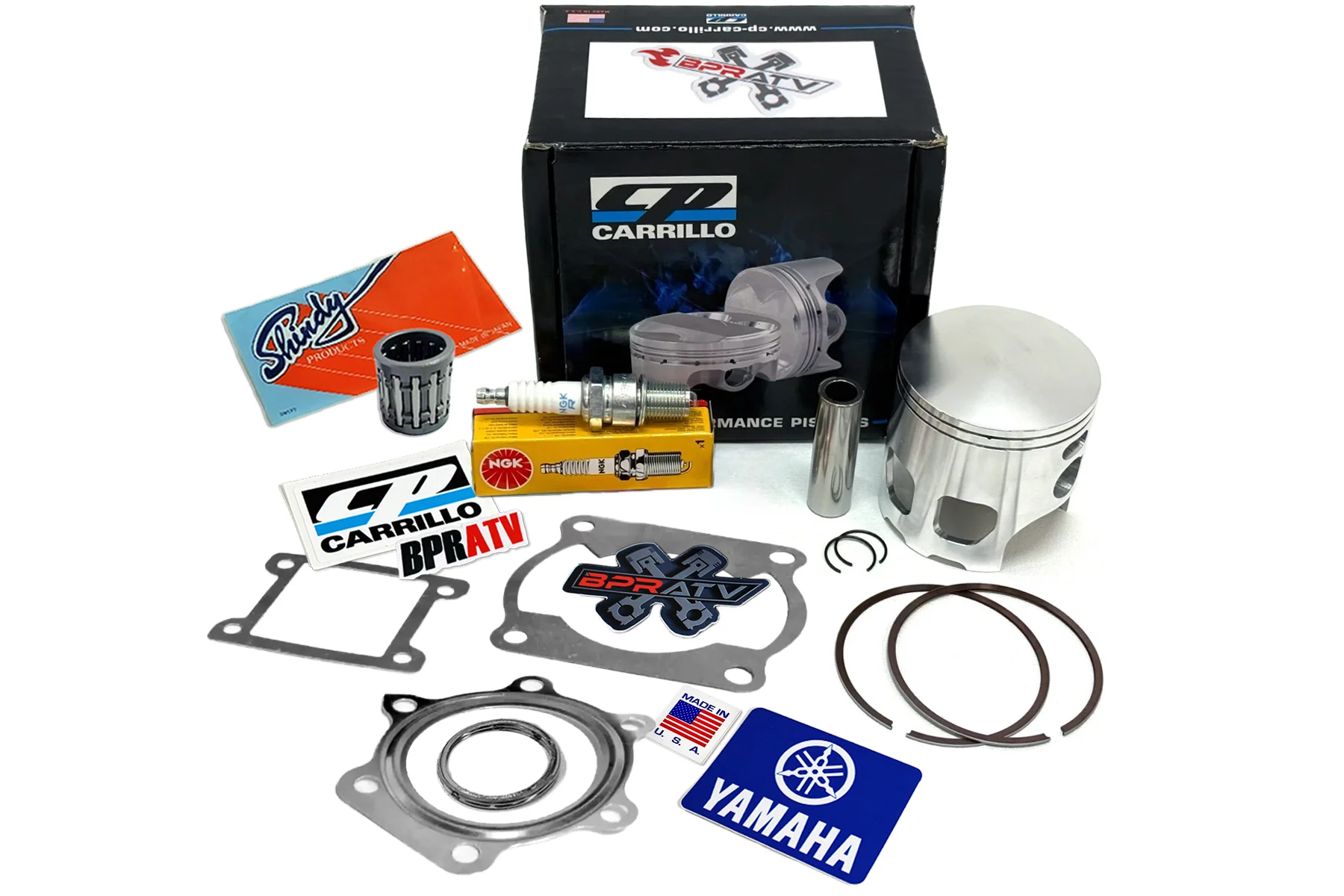 New CP Carrillo 68mm Overbore CP Piston Kit Blaster 200 Gaskets Bearing NGK Plug - Image 3
