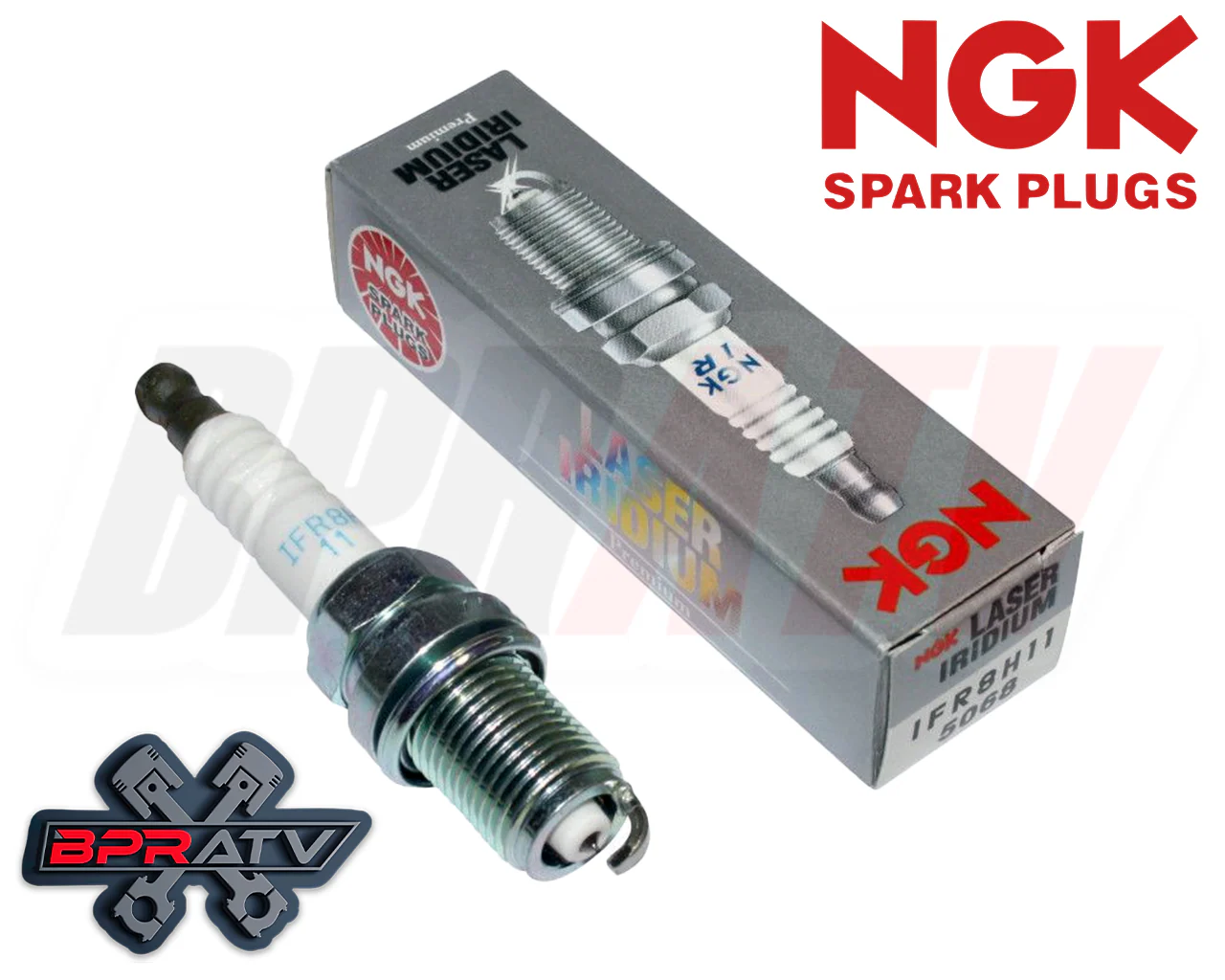NGK Laser Iridium Spark Plug IFR8H11 Honda TRX450R TRX 450R CRF450R CRF 5068 - Image 3