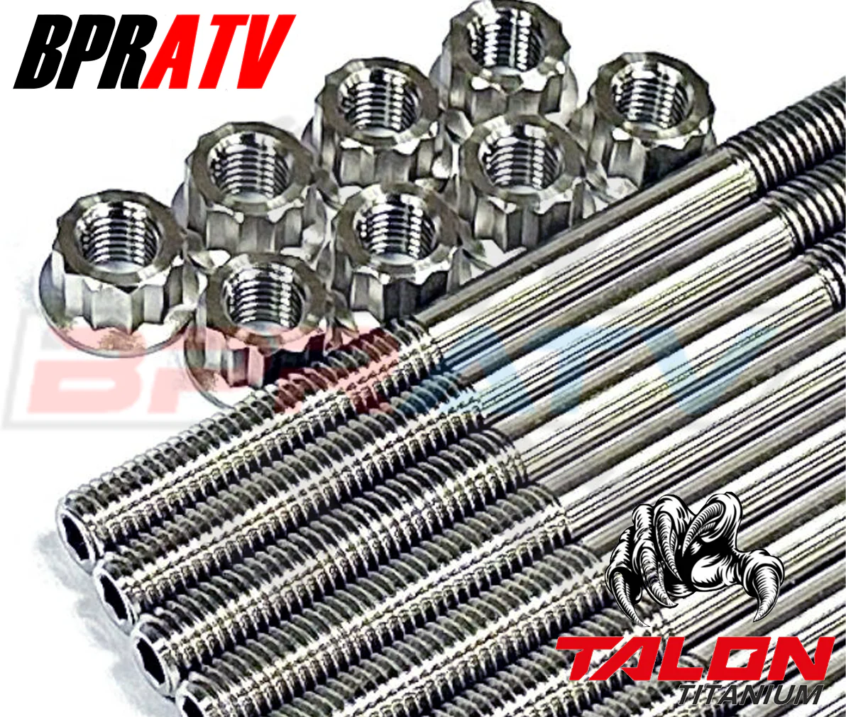 Outlander 1000 1000R MAX Cylinder Head Studs TITANIUM Head Stud 12 Point Nut Kit - Image 3