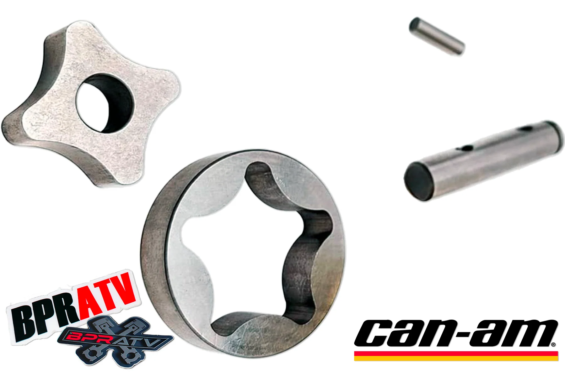 Outlander Renegade 800R 850 Oil Pump Rotor Shaft Filter Cover Complete Redo Kit - Image 3