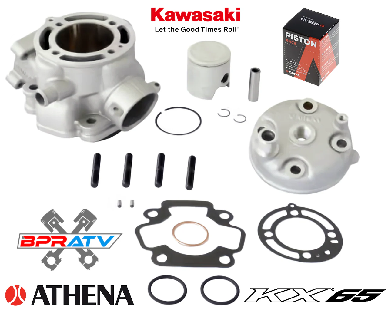 High Performance Athena Cylinder Wiseco Crank Engine Kit Kawasaki KX65 2006–2026 - Image 7