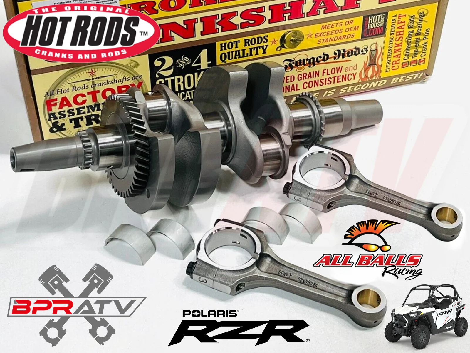 Polaris 2011 2012 RZR 900 XP4 Complete Engine Rebuild Kit Crank Cylinder Pistons - Image 3
