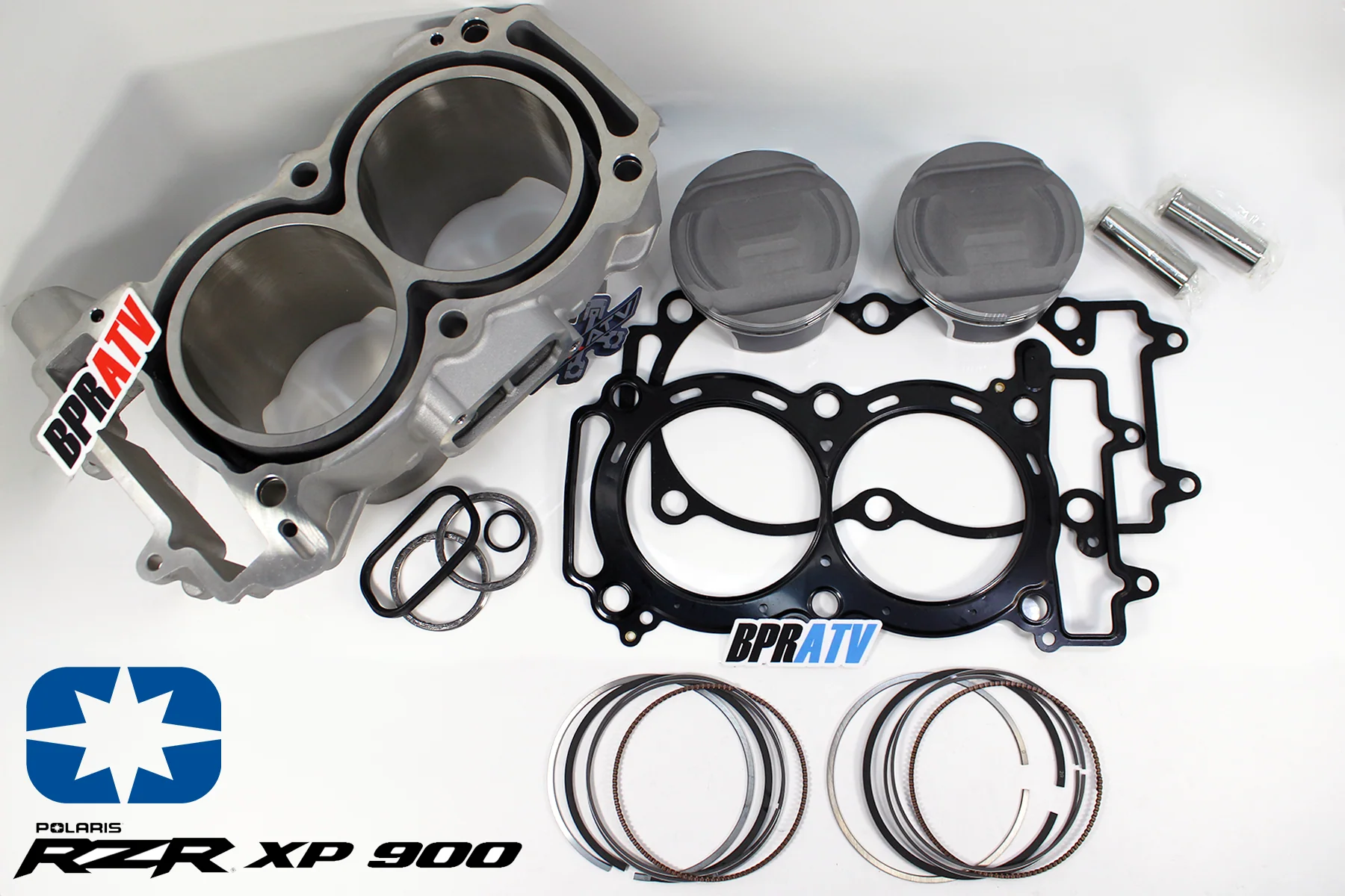 Polaris 2011-2014 RZR 900 XP 4 900 Top End Rebuild Kit Cylinder Pistons & Gasket - Image 6