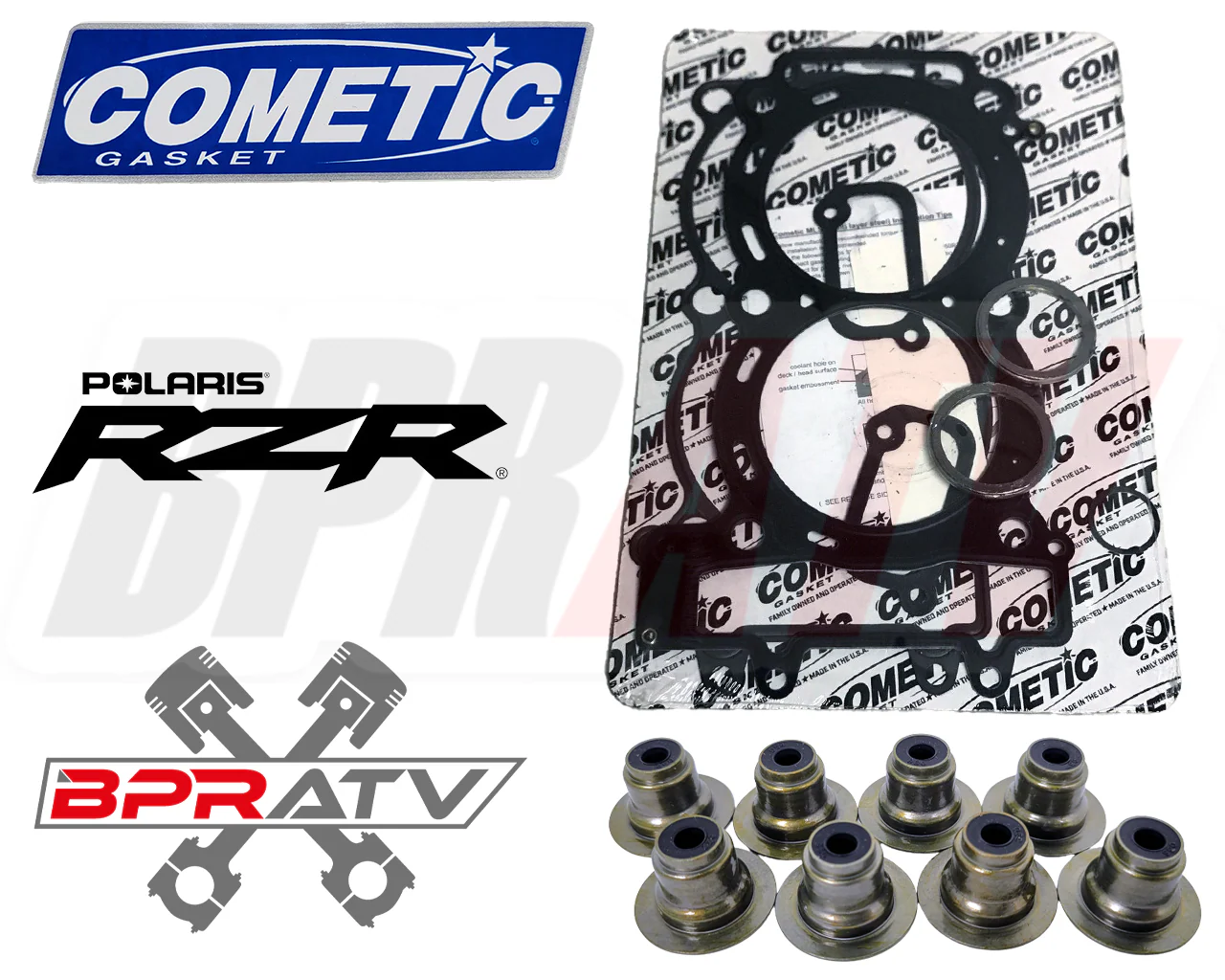 Polaris 2011-2014 RZR 900 XP 4 Complete Top End Rebuild Kit Engine Motor Pistons - Image 5