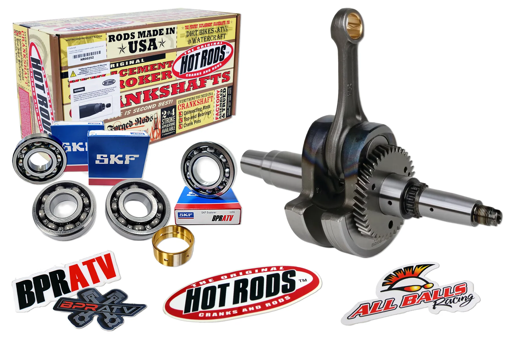 Polaris 570 Hot Rods Crankshaft SKF Crank Bearings Case Bushing '17+ Ranger RZR