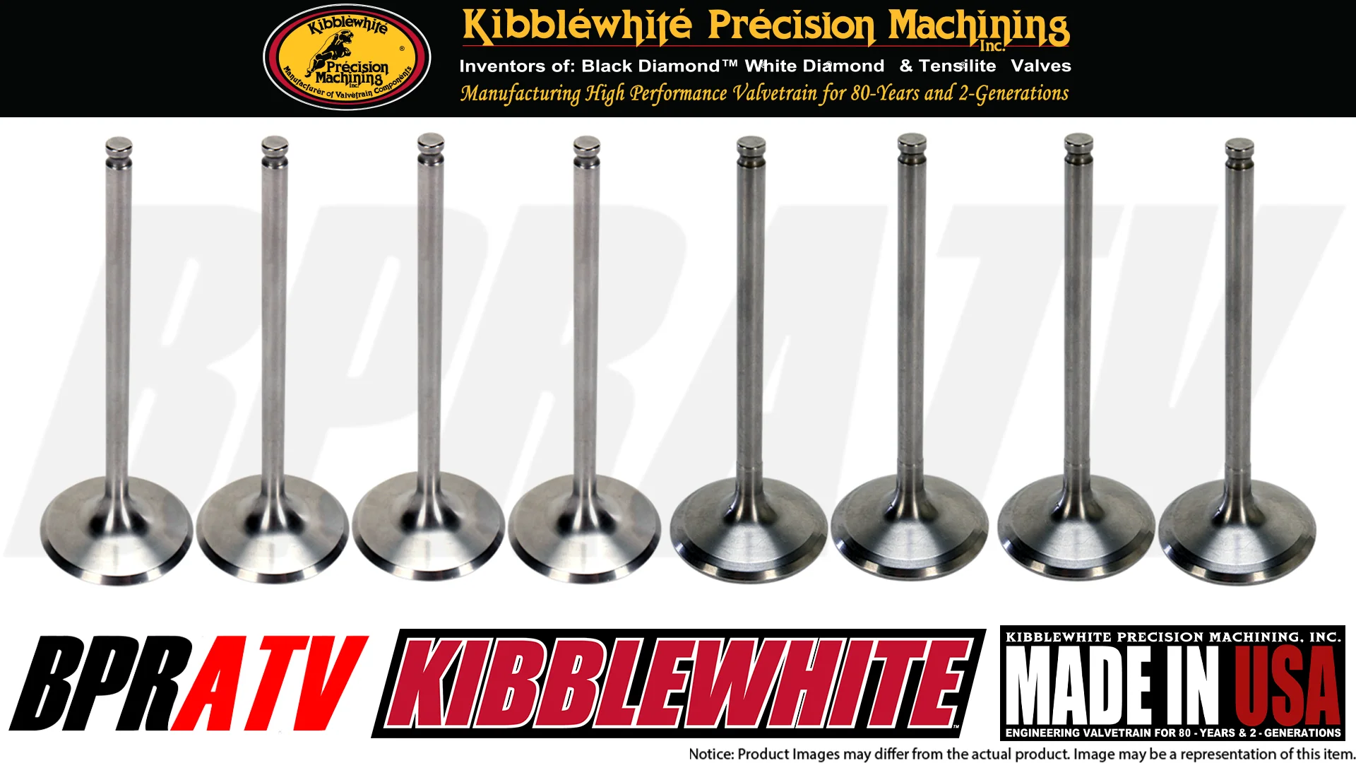 Polaris General 1000 Kibblewhite Precision Valve Kit Intake Exhaust Seals 18-24 - Image 4
