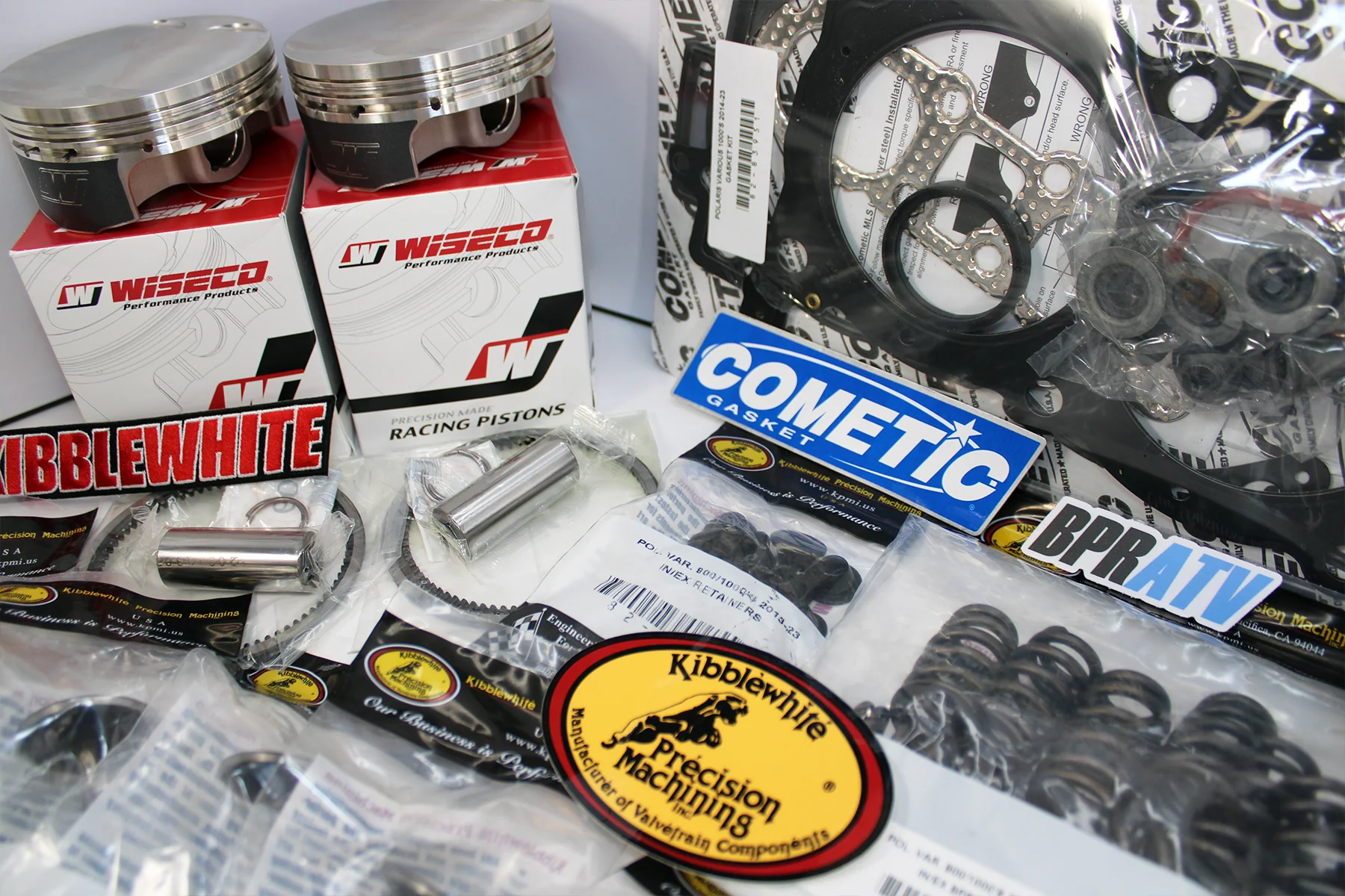 Polaris General 1000 Kibblewhite Valves Head Service Wiseco Pistons Cylinder Kit - Image 10