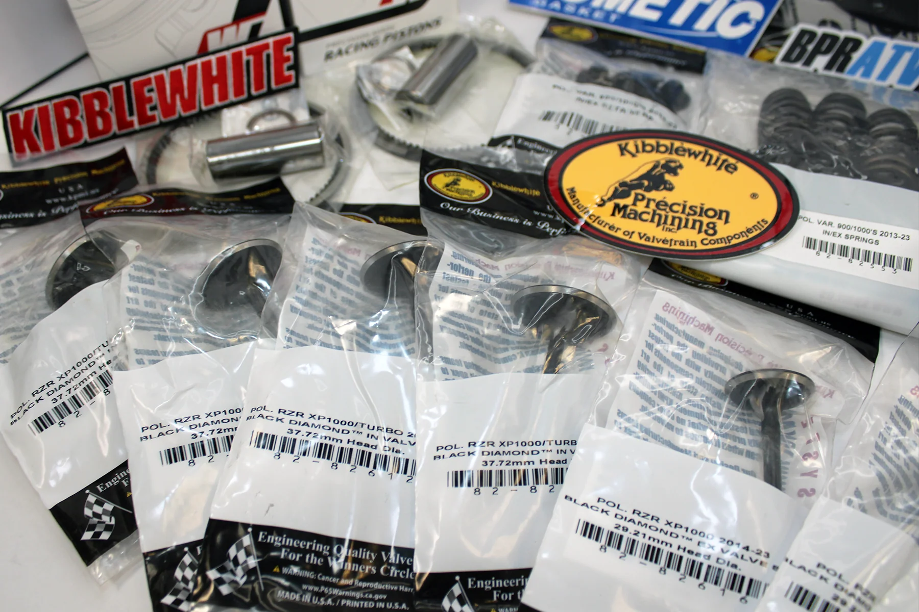 Polaris General 1000 Kibblewhite Valves Head Service Wiseco Pistons Cylinder Kit - Image 11