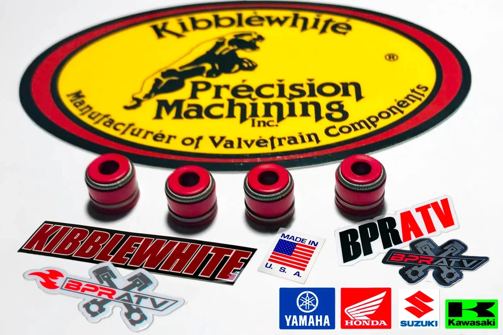 Polaris Predator 500 Kibblewhite Head Intake Exhaust Valve Guides & Viton Seals - Image 5