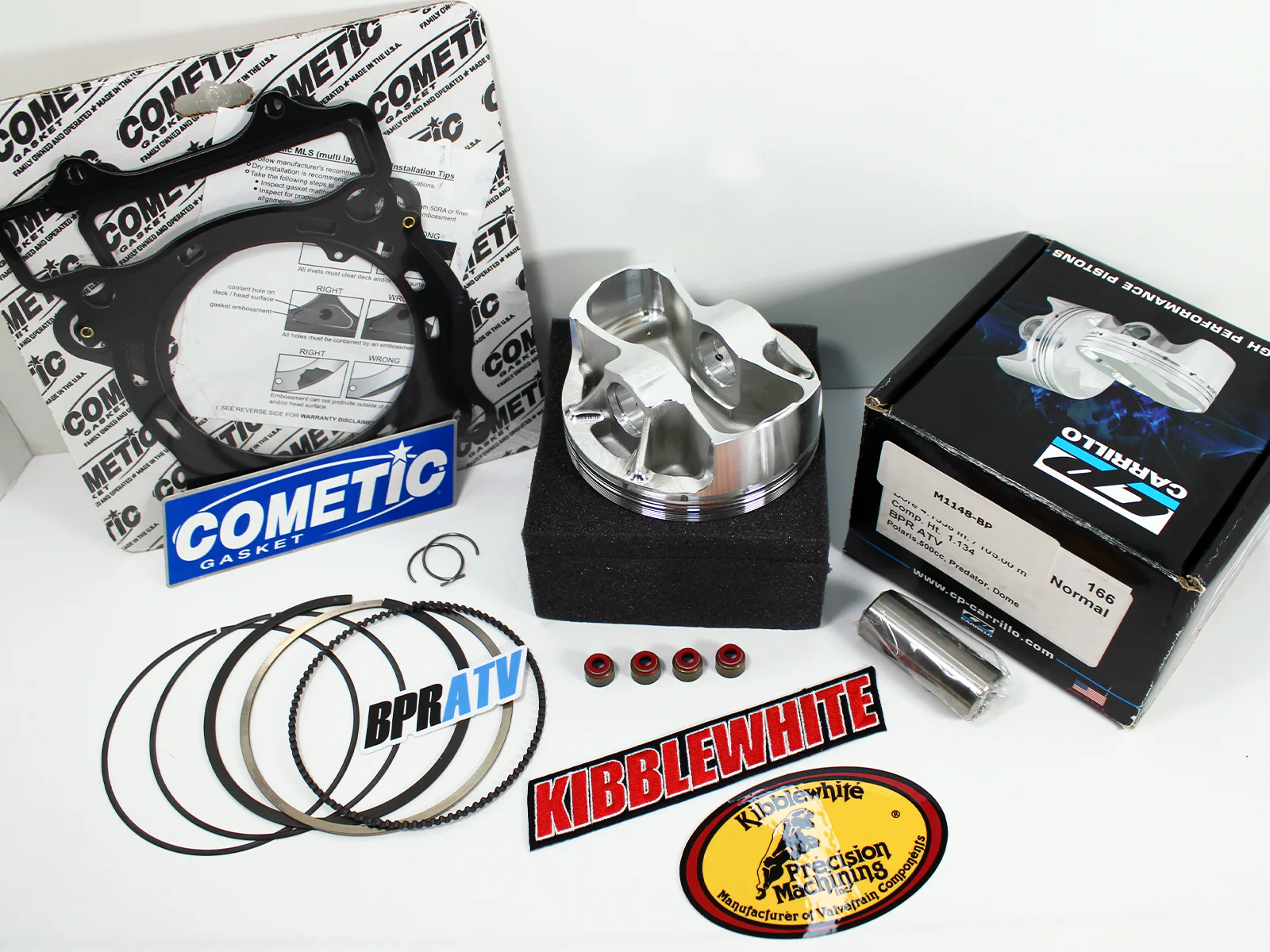 Polaris Predator Outlaw 500 105mm CP Piston Cometic Gasket Kit Kibblewhite Seals - Image 5