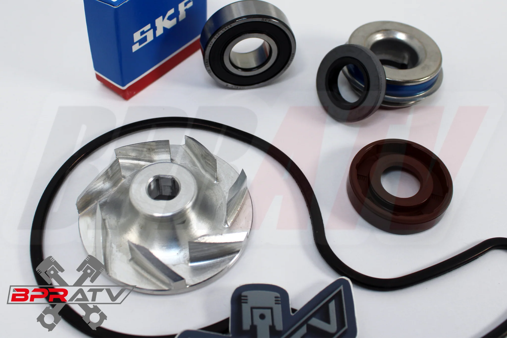 Polaris Ranger XP 800 Water Pump OEM Upgrade Rebuild Kit SKF + BILLET IMPELLER - Image 7