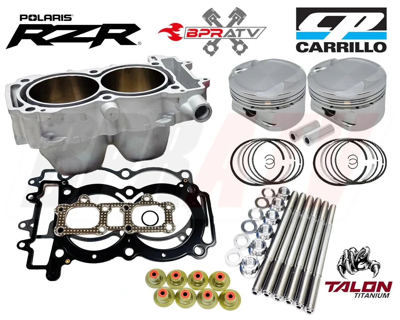 Ranger XP 900 Top End Rebuild Kit Stock Cylinder Pistons Complete Assembly Parts - Image 9