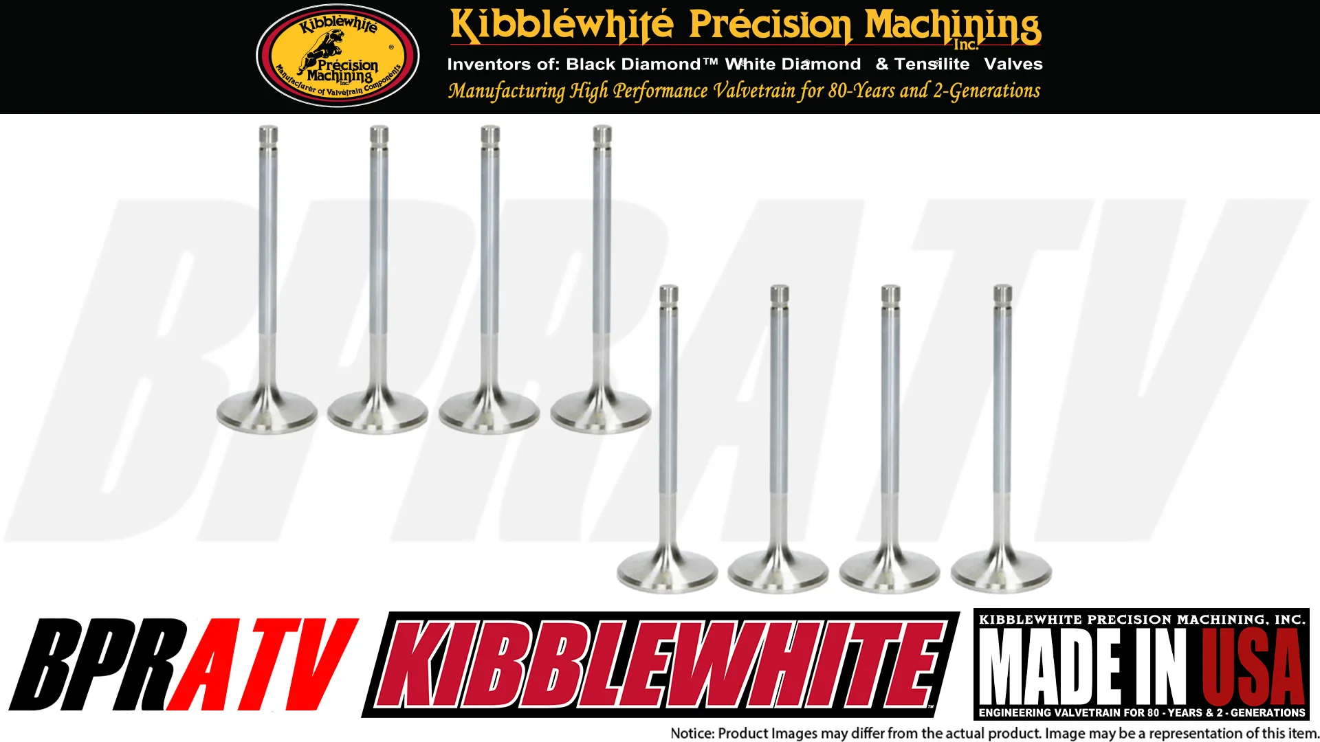 Polaris RZR 1000 (XP/Trail S) XP Turbo Kibblewhite Precision Valve Kit RED Seals - Image 5