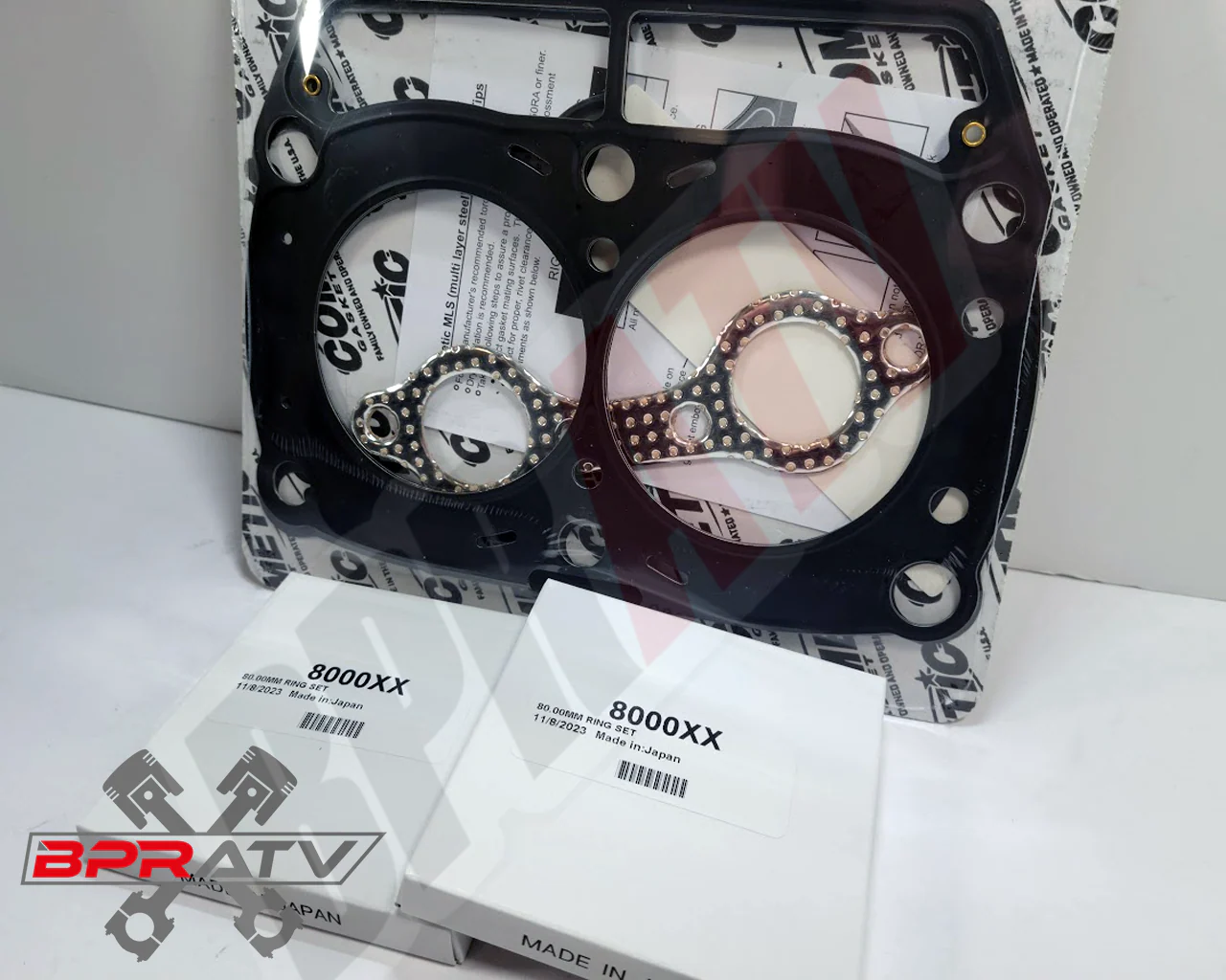 Polaris RZR 800 Wiseco Piston Rings 80mm Piston Ring Set Cometic Top End Gasket - Image 3