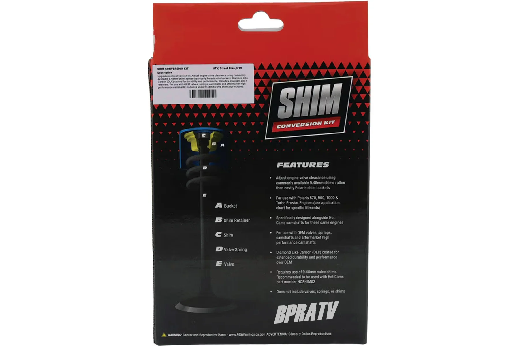 Polaris RZR Ranger Ace 570 Hot Cams Valve Shim Conversion Kit + Hotcams Shim Kit - Image 21