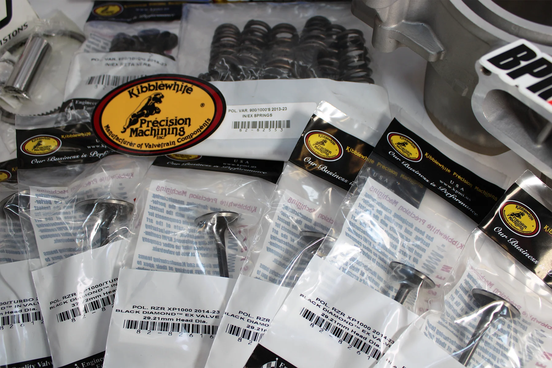 Polaris RZR RS1 EPS Kibblewhite Valves Head Wiseco Pistons Cylinder Top End Kit - Image 14