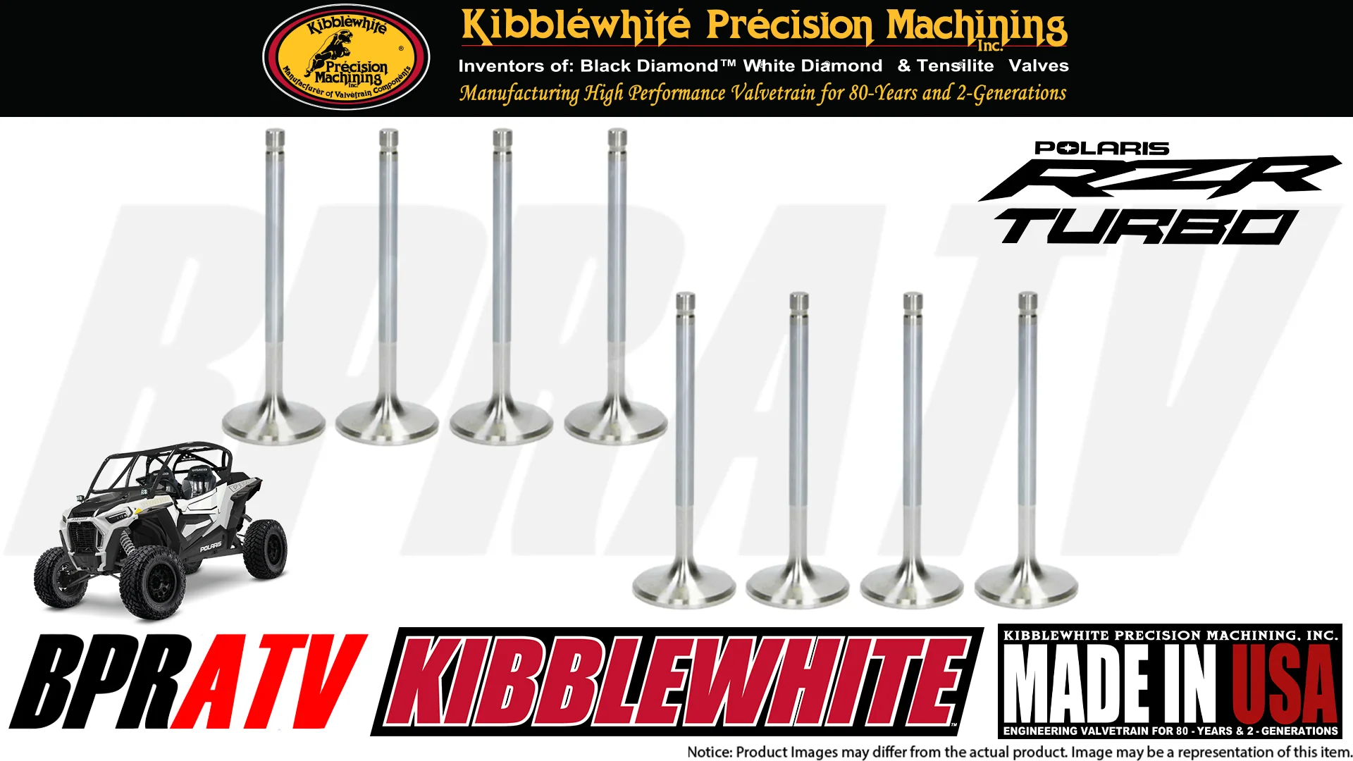 Polaris RZR RS1 Kibblewhite Precision Valve Kit Intake Exhaust Valves 2018-2022 - Image 16