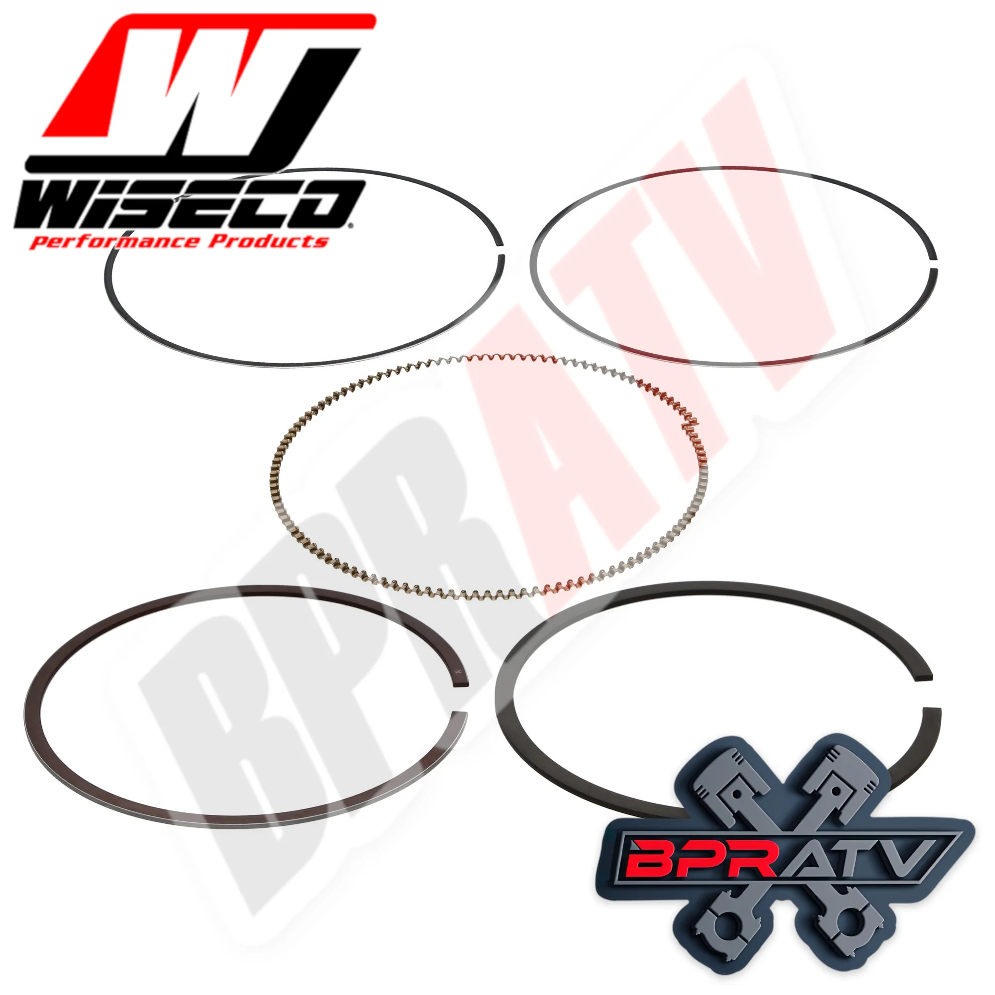 Polaris RZR S 800 Wiseco Piston Rings 80mm Piston Ring Set Cometic Top Gasket - Image 9