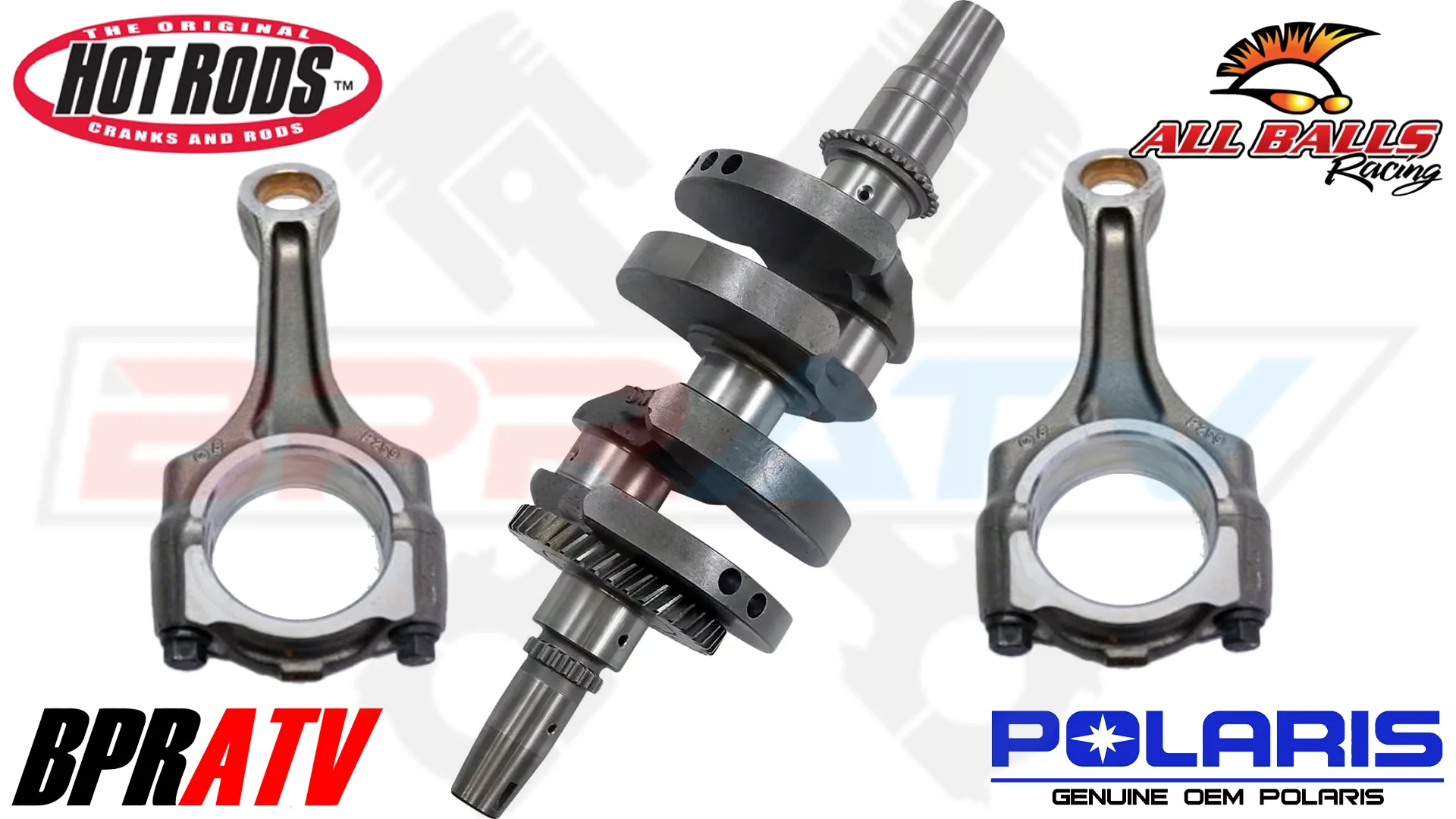 Polaris RZR XP 4 TURBO OEM RODS Hot Rods Crankshaft Motor Bottom End Rebuild Kit - Image 3