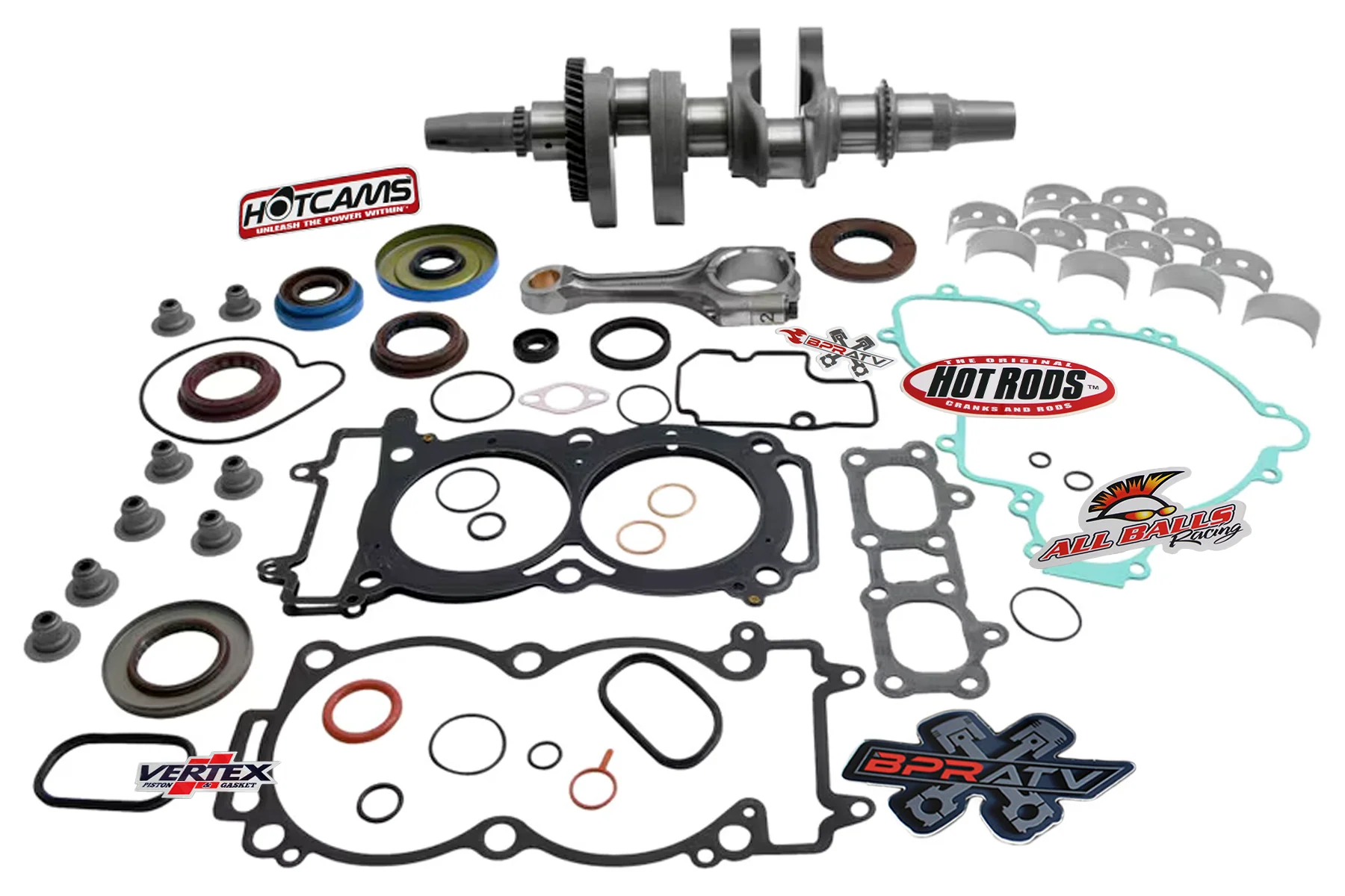 Polaris RZR XP 900 Complete Engine Rebuild Kit Crank Cylinder Pistons '2011-2012 - Image 8